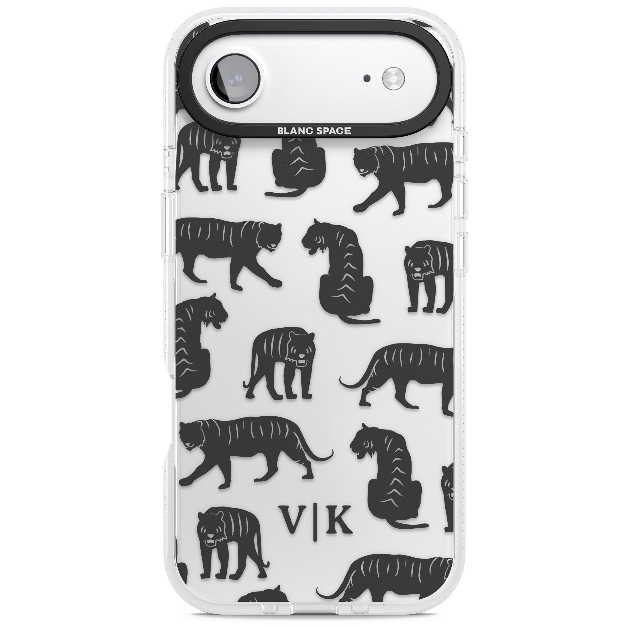 Personalised Tiger Silhouettes iPhone 17 Air Impact Air Clear Phone Case