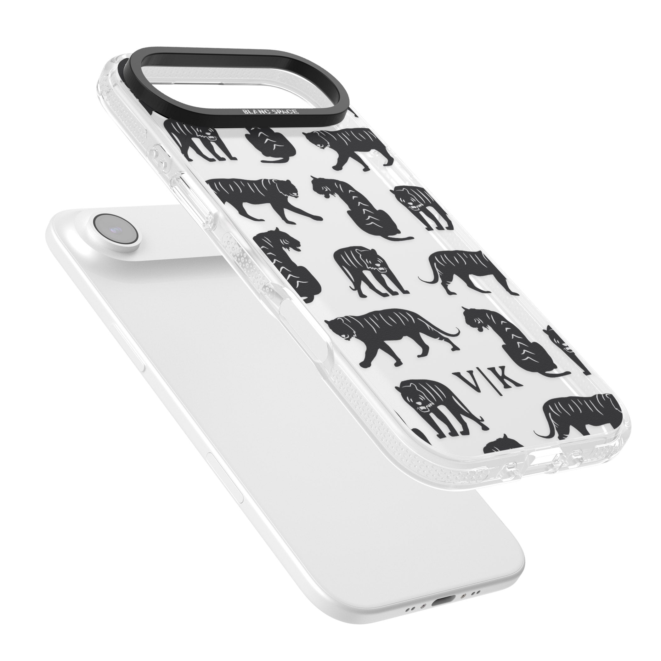 Personalised Tiger Silhouettes iPhone 17 Air Impact Air Clear Phone Case Colours