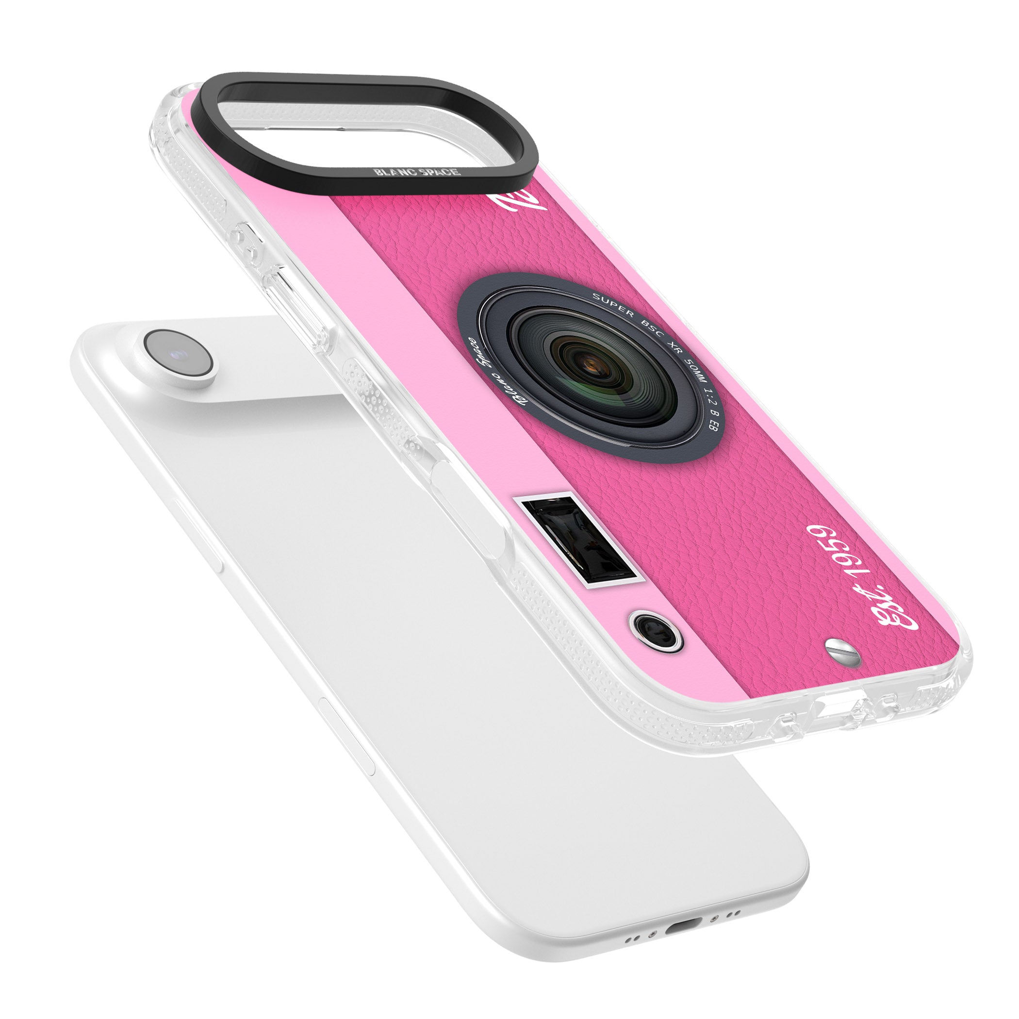 Personalised Pink Dream Camera iPhone 17 Air Impact Air Clear Phone Case Colours