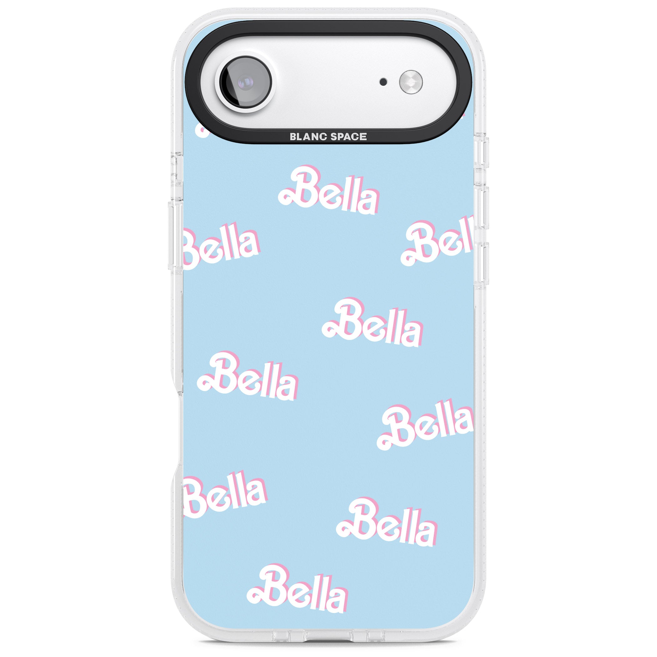 Personalised Cute Name Pattern iPhone 17 Air Impact Air Clear Phone Case