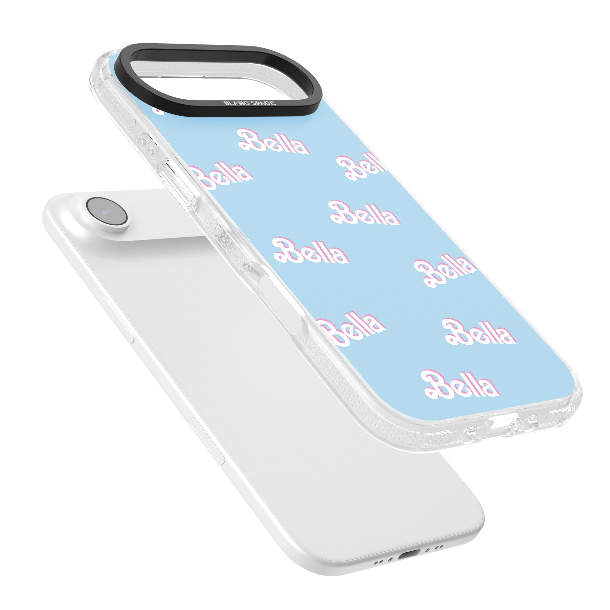 Personalised Cute Name Pattern iPhone 17 Air Impact Air Clear Phone Case Colours