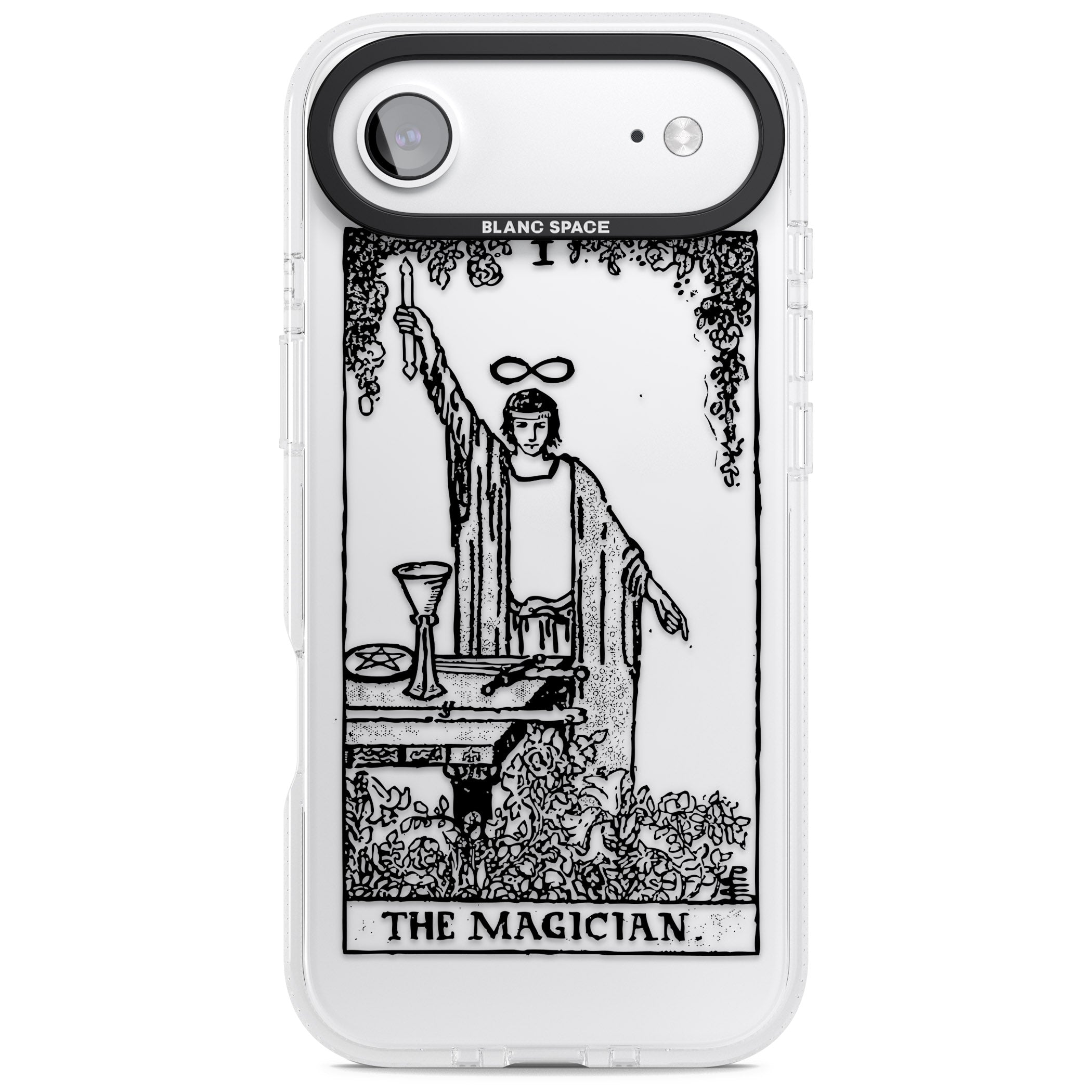 Personalised The Magician Tarot Transparent iPhone 17 Air Impact Air Clear Phone Case
