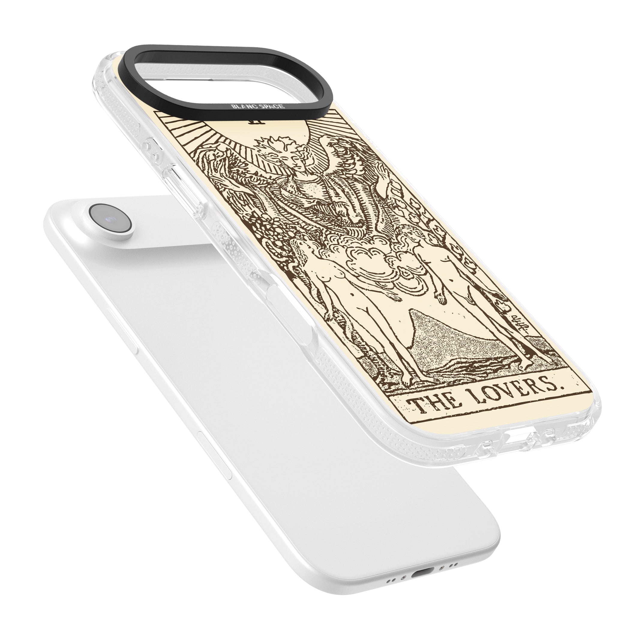 Personalised The Lovers Tarot Card (Cream) iPhone 17 Air Impact Air Clear Phone Case Colours
