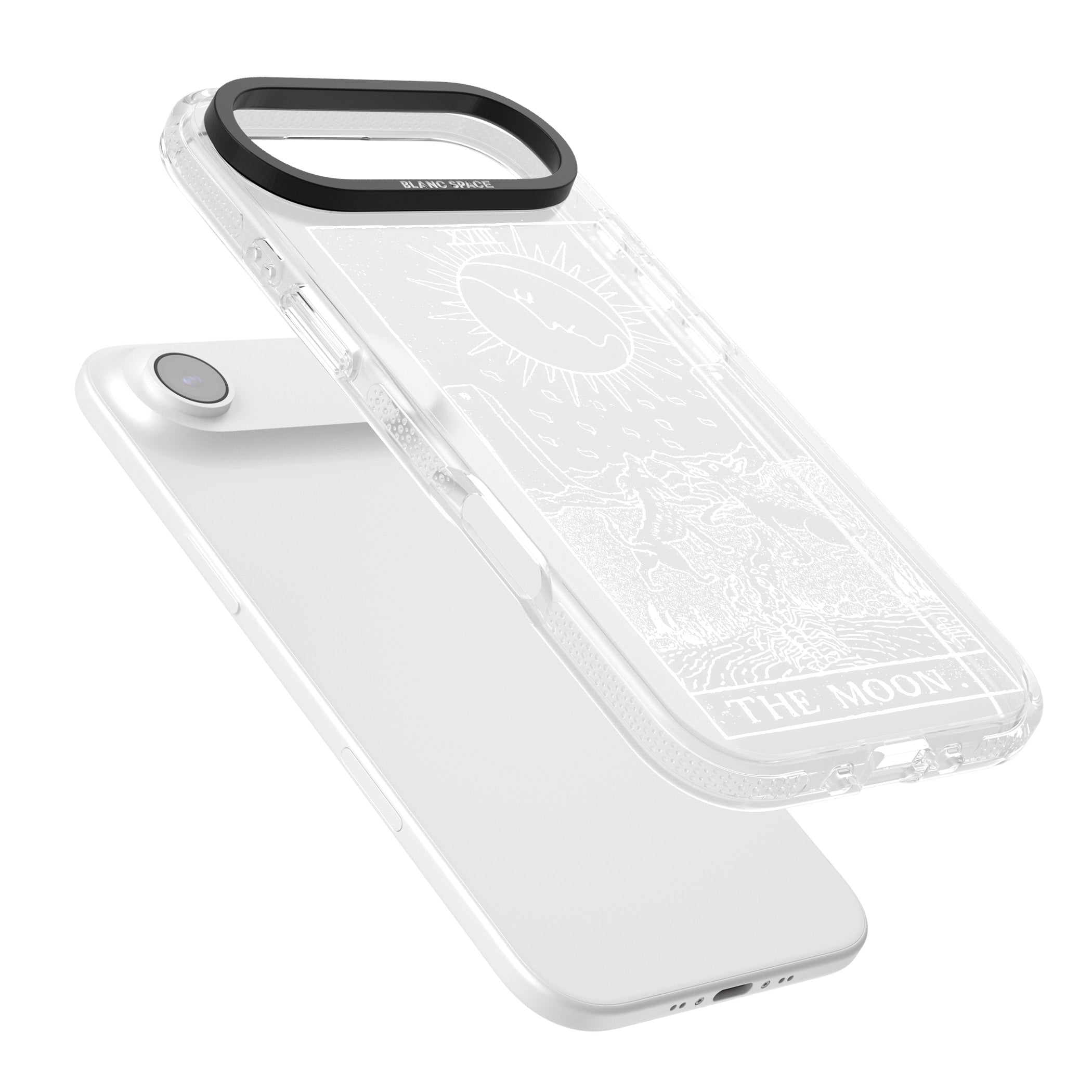 Personalised The Moon Tarot Card (White) iPhone 17 Air Impact Air Clear Phone Case Colours