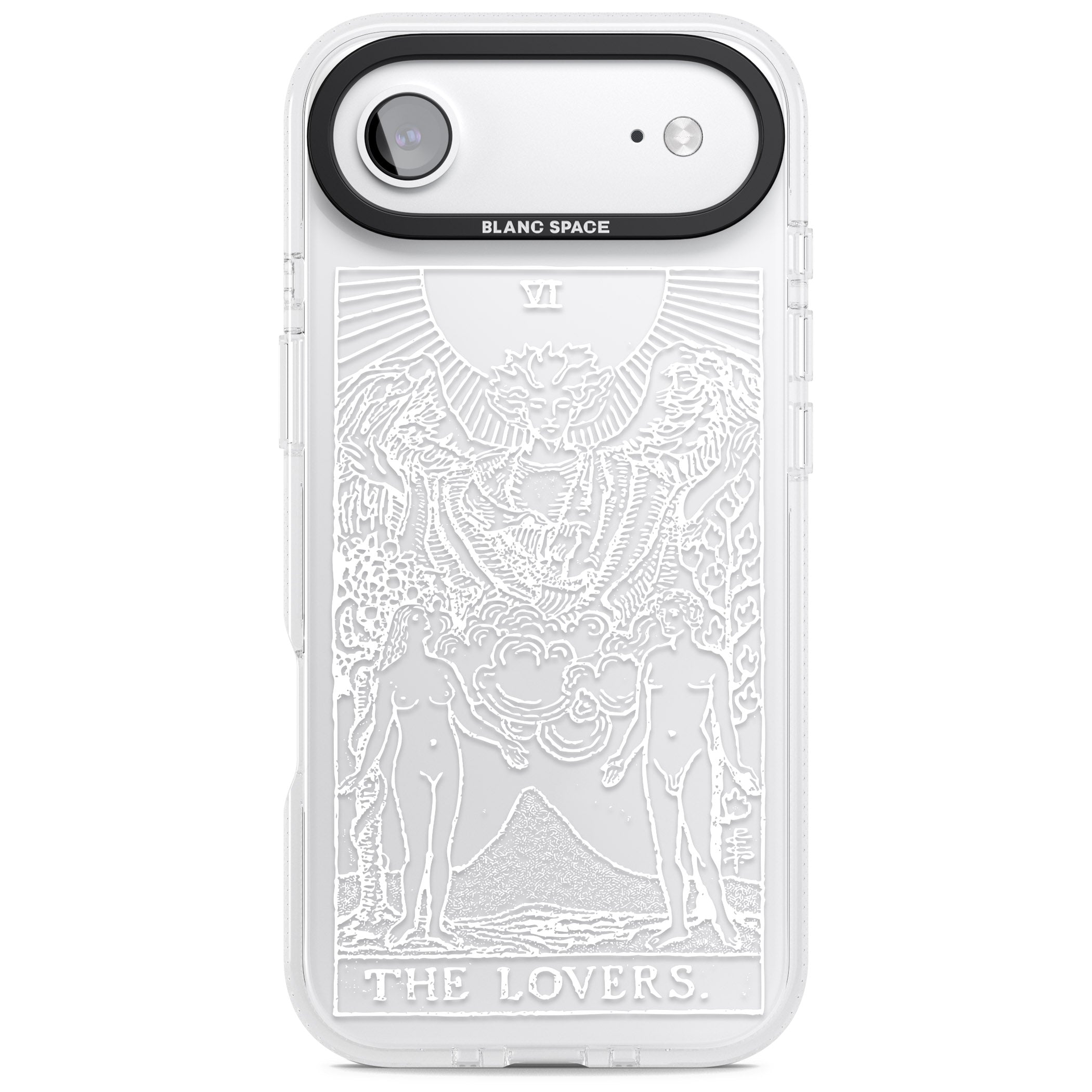 Personalised The Lovers Tarot Card (White) iPhone 17 Air Impact Air Clear Phone Case