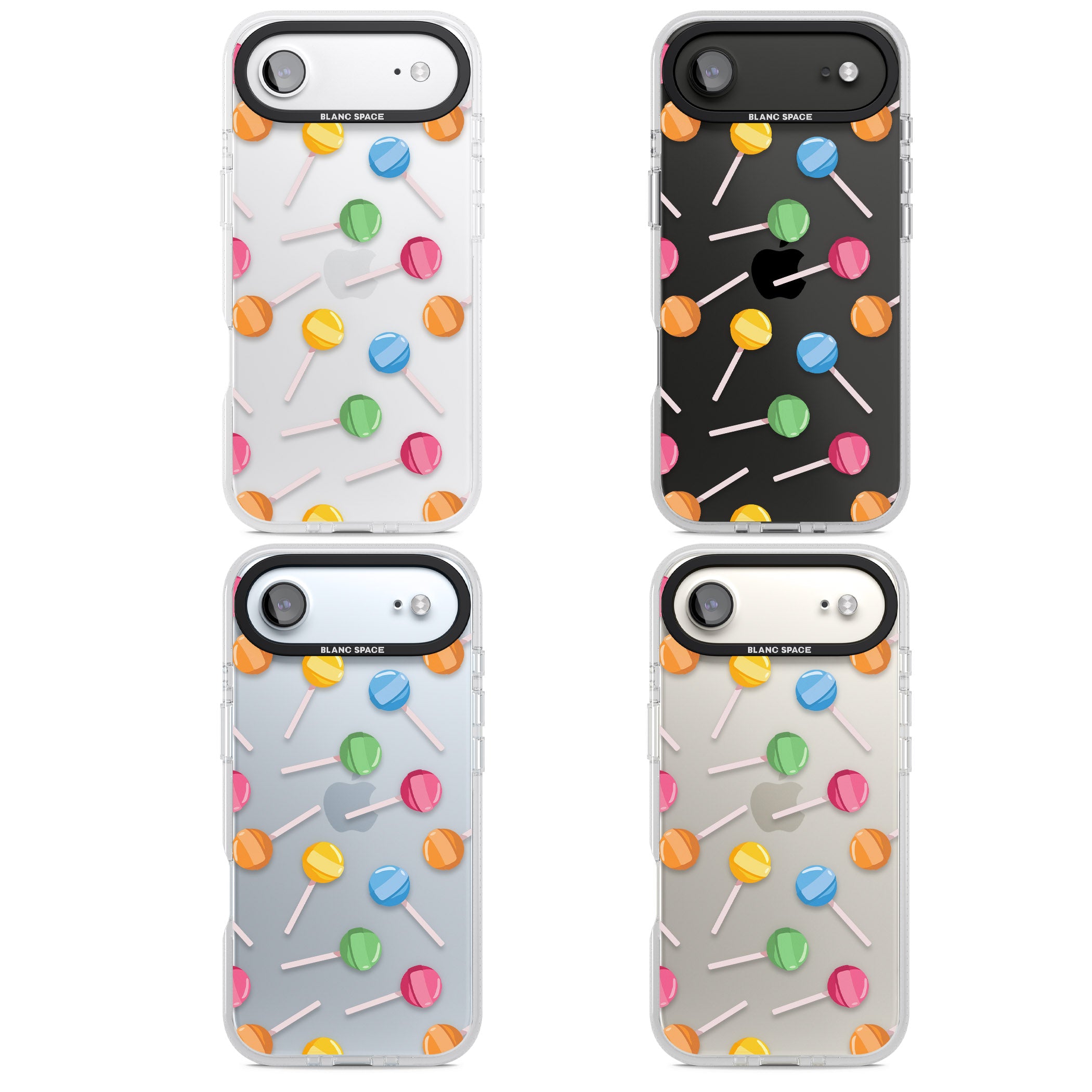 Lollipop Pattern iPhone 17 Air Impact Air Clear Phone Case APT Impact Protection