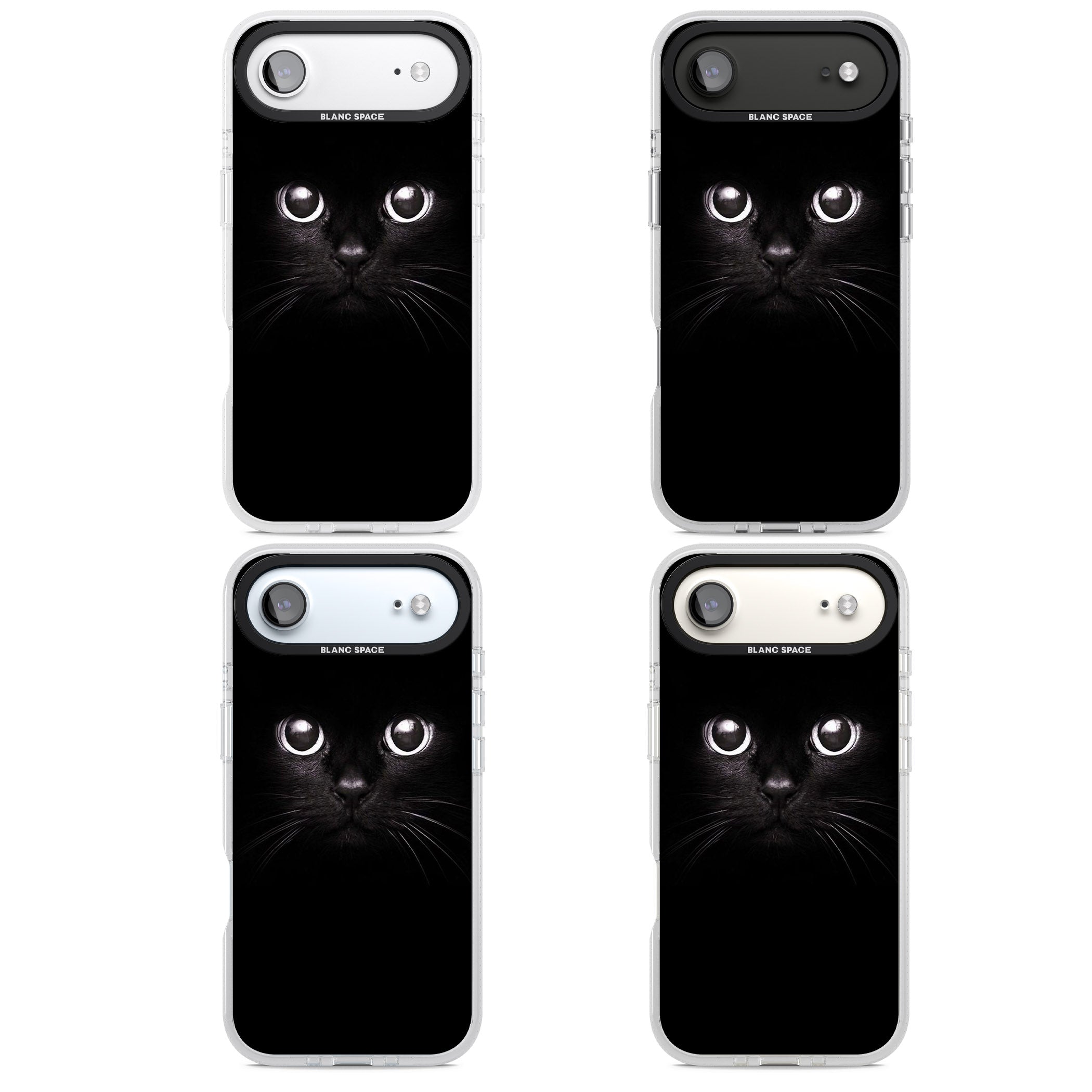 Black Cat iPhone 17 Air Impact Air Clear Phone Case APT Impact Protection