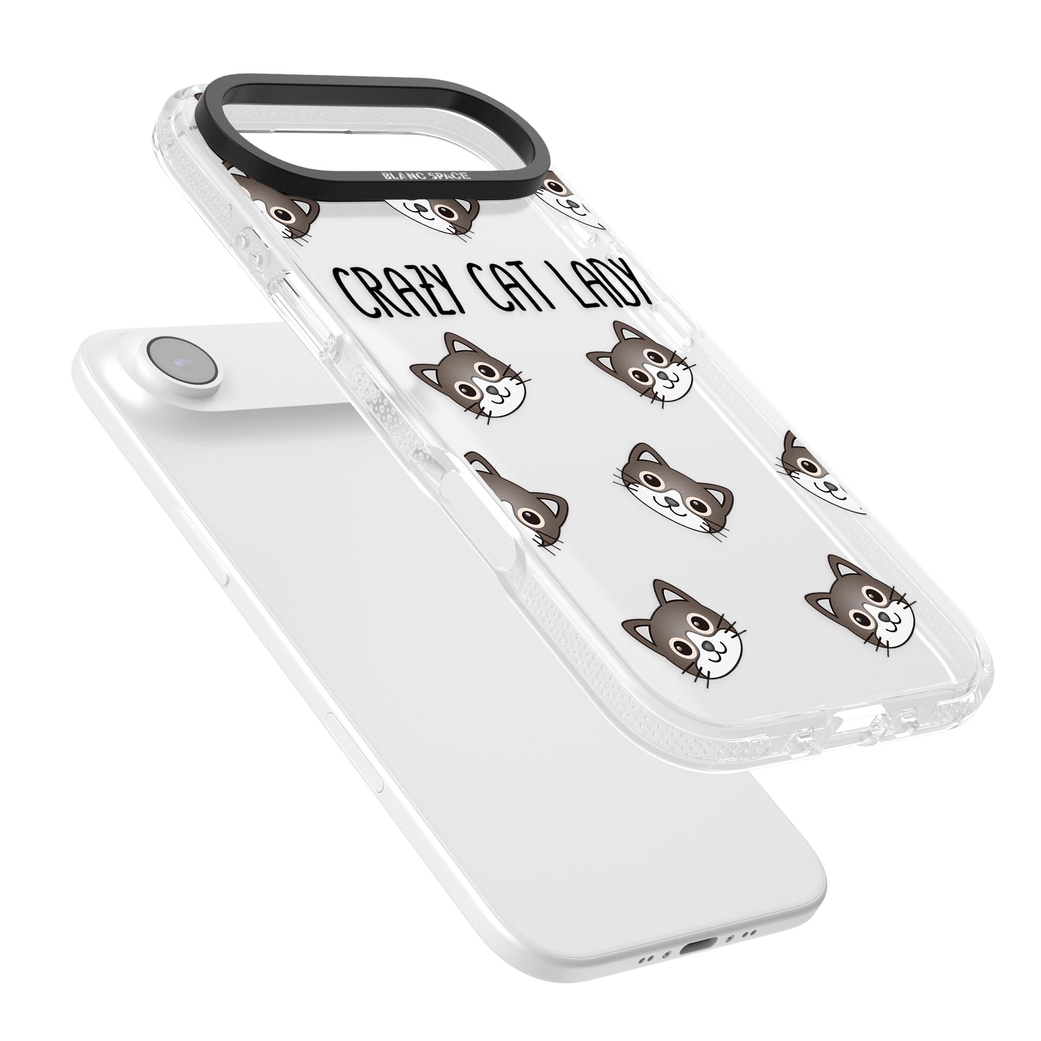 Crazy Cat Lady iPhone 17 Air Impact Air Clear Phone Case Colours