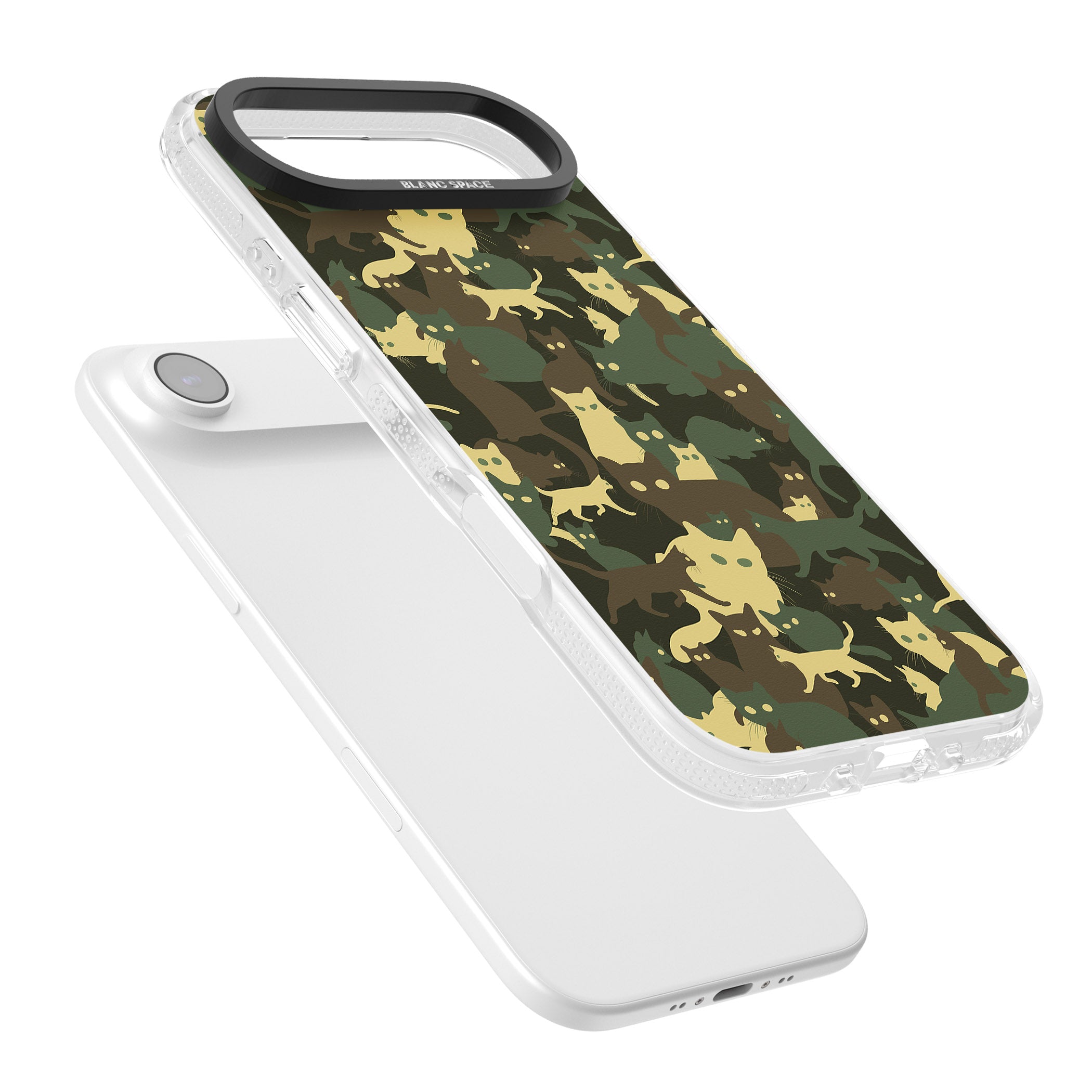 Forest Cat Camo iPhone 17 Air Impact Air Clear Phone Case Colours