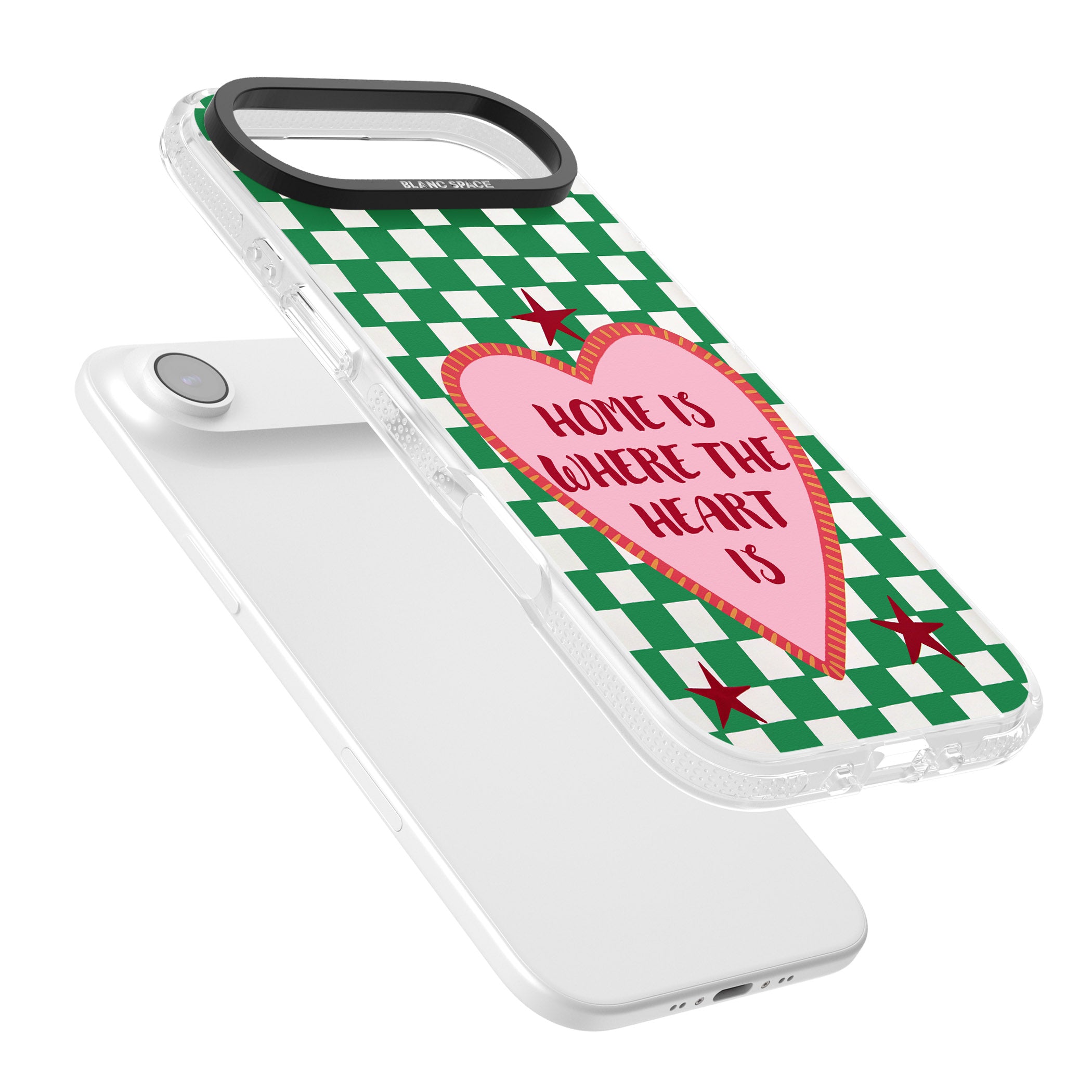 Home Is Where The Heart Is iPhone 17 Air Impact Air Clear Phone Case Colours