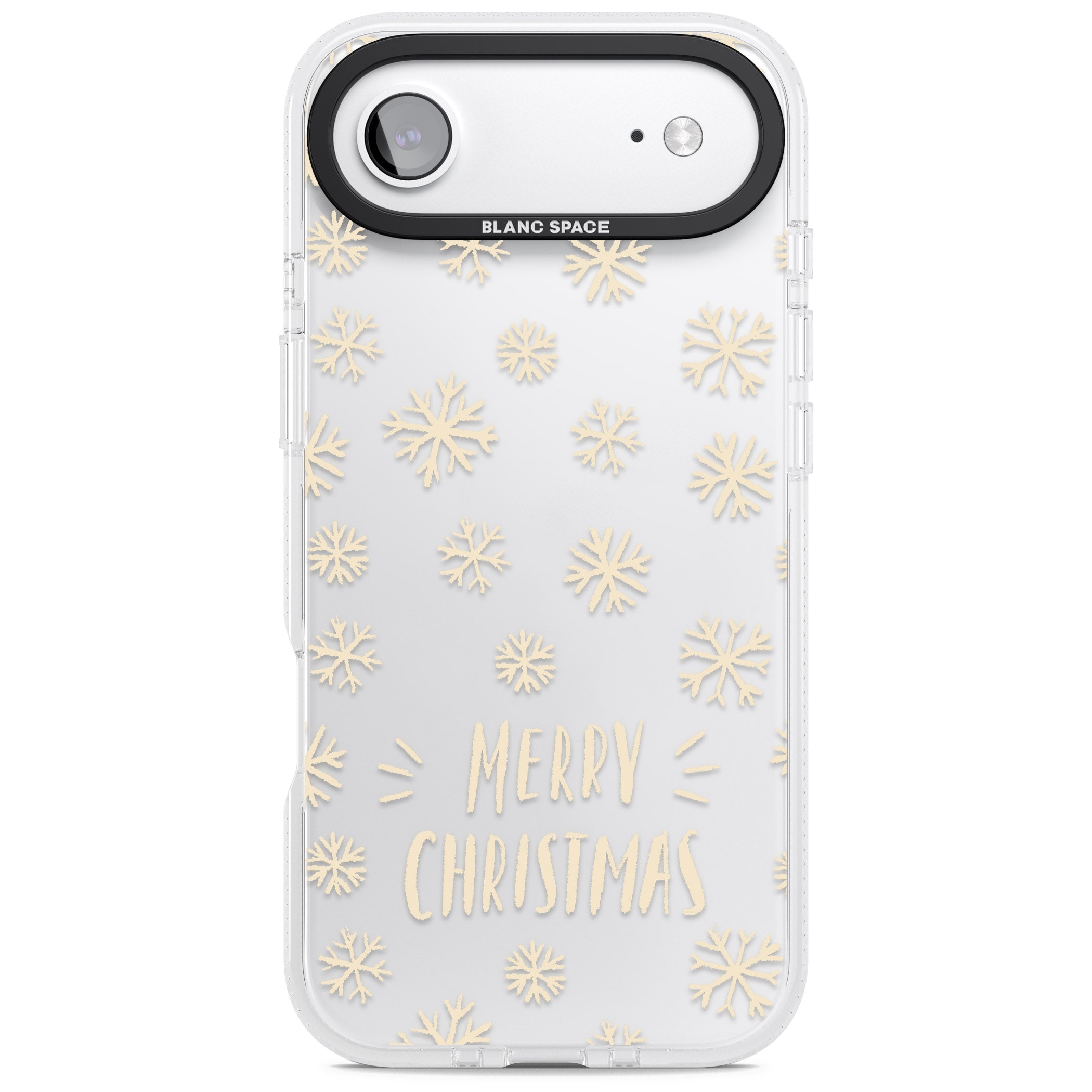 Christmas Snowflake Pattern iPhone 17 Air Impact Air Clear Phone Case