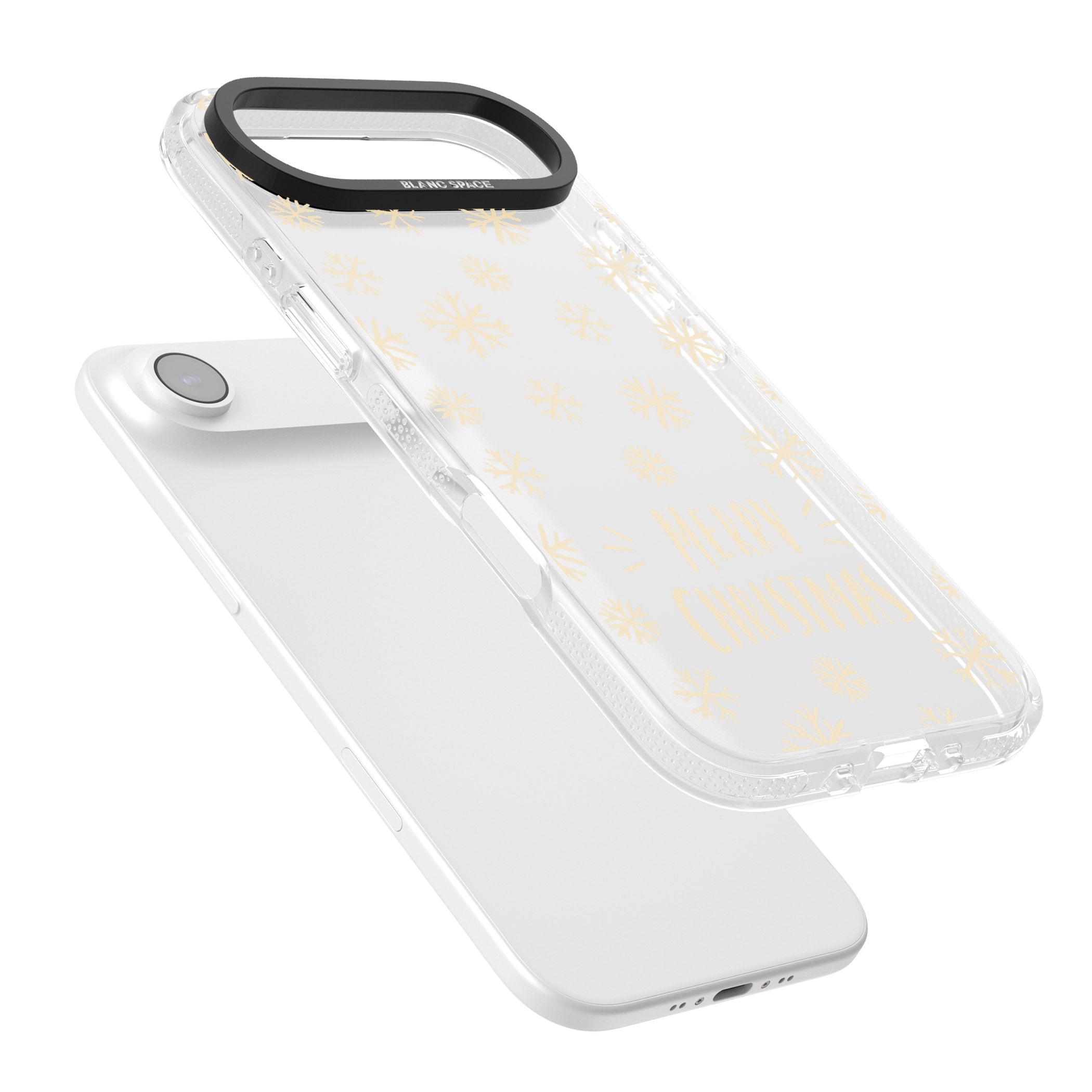 Christmas Snowflake Pattern iPhone 17 Air Impact Air Clear Phone Case Colours