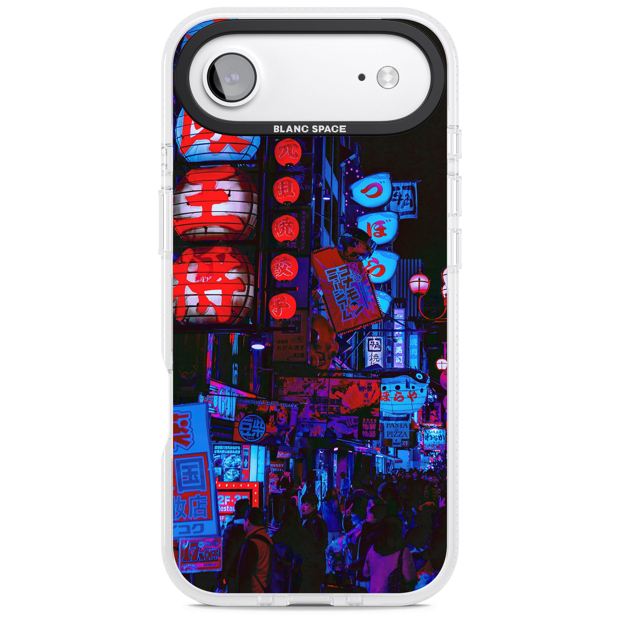 Neon City Nights iPhone 17 Air Impact Air Clear Phone Case