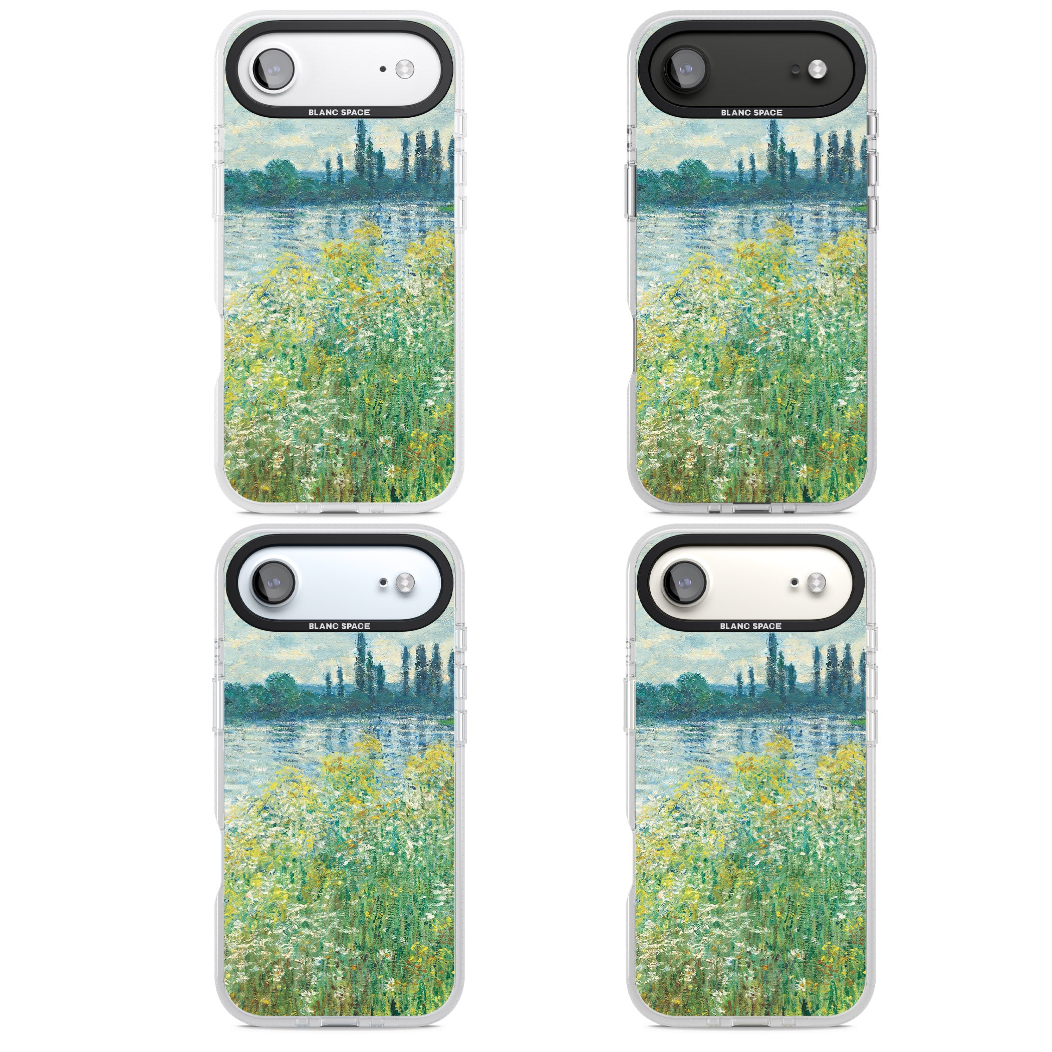 Banks Of The Seine By Claude Monet iPhone 17 Air Impact Air Clear Phone Case APT Impact Protection
