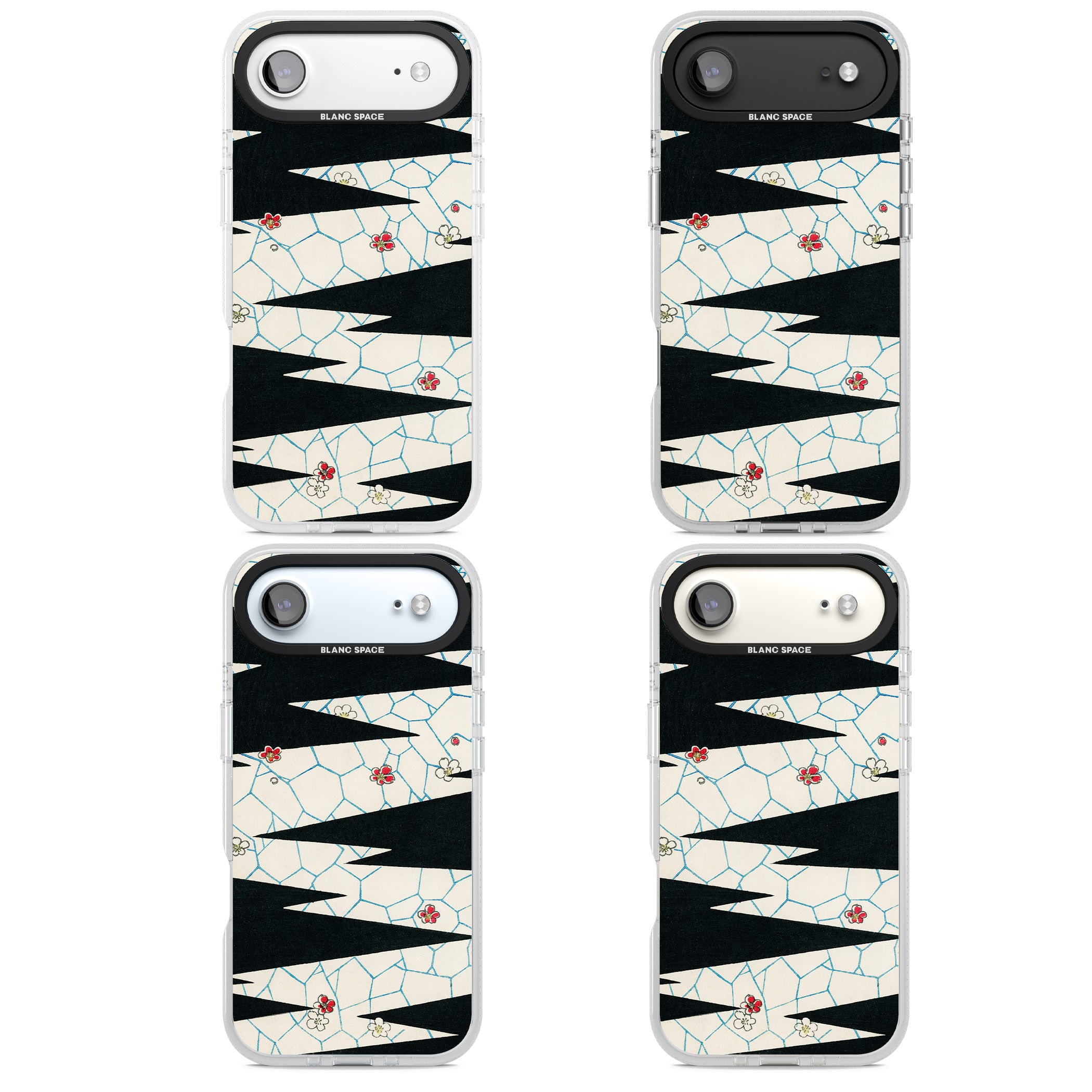 Japanese Flowers By Bijutsu Sekai iPhone 17 Air Impact Air Clear Phone Case APT Impact Protection