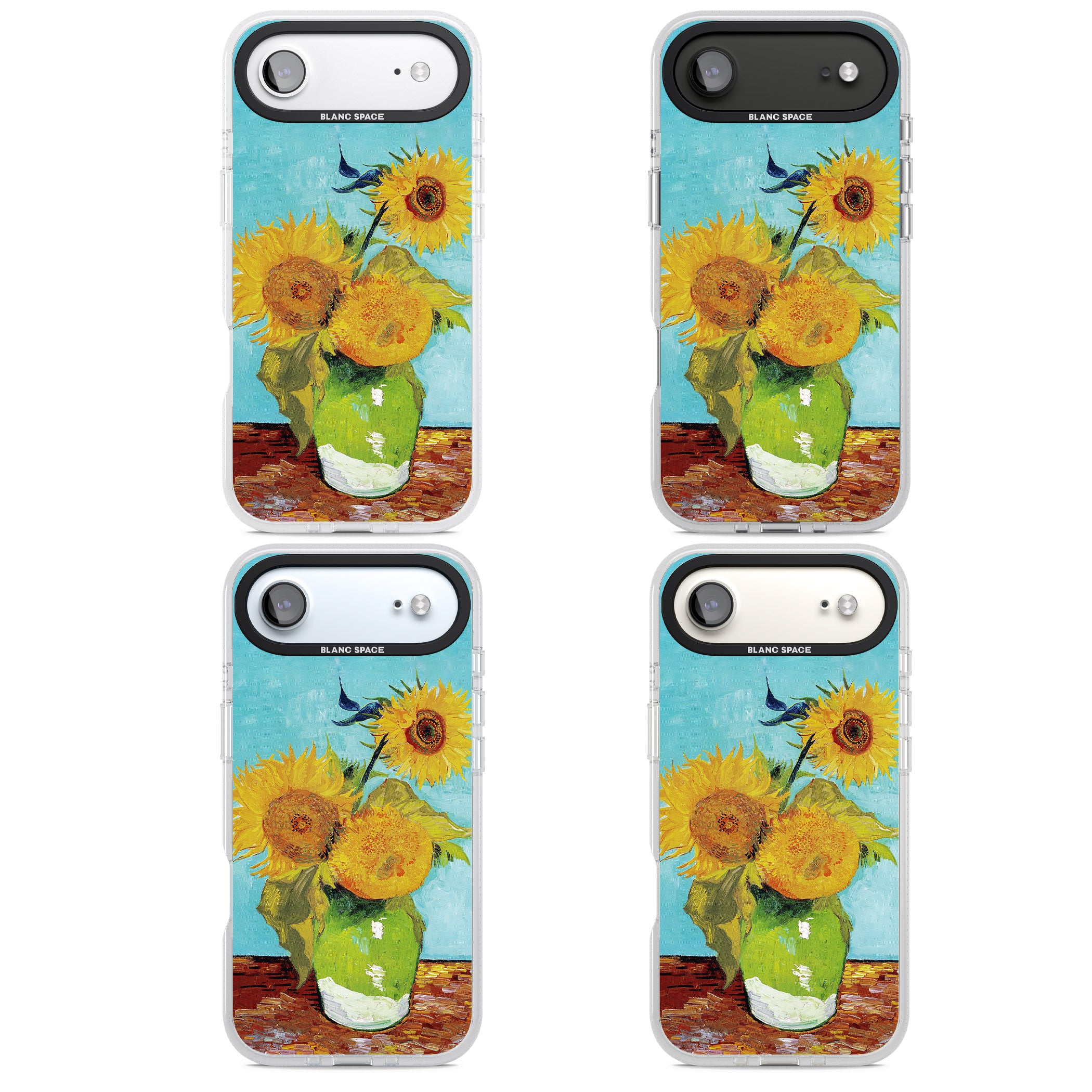 Vase With Three Sunflowers iPhone 17 Air Impact Air Clear Phone Case APT Impact Protection