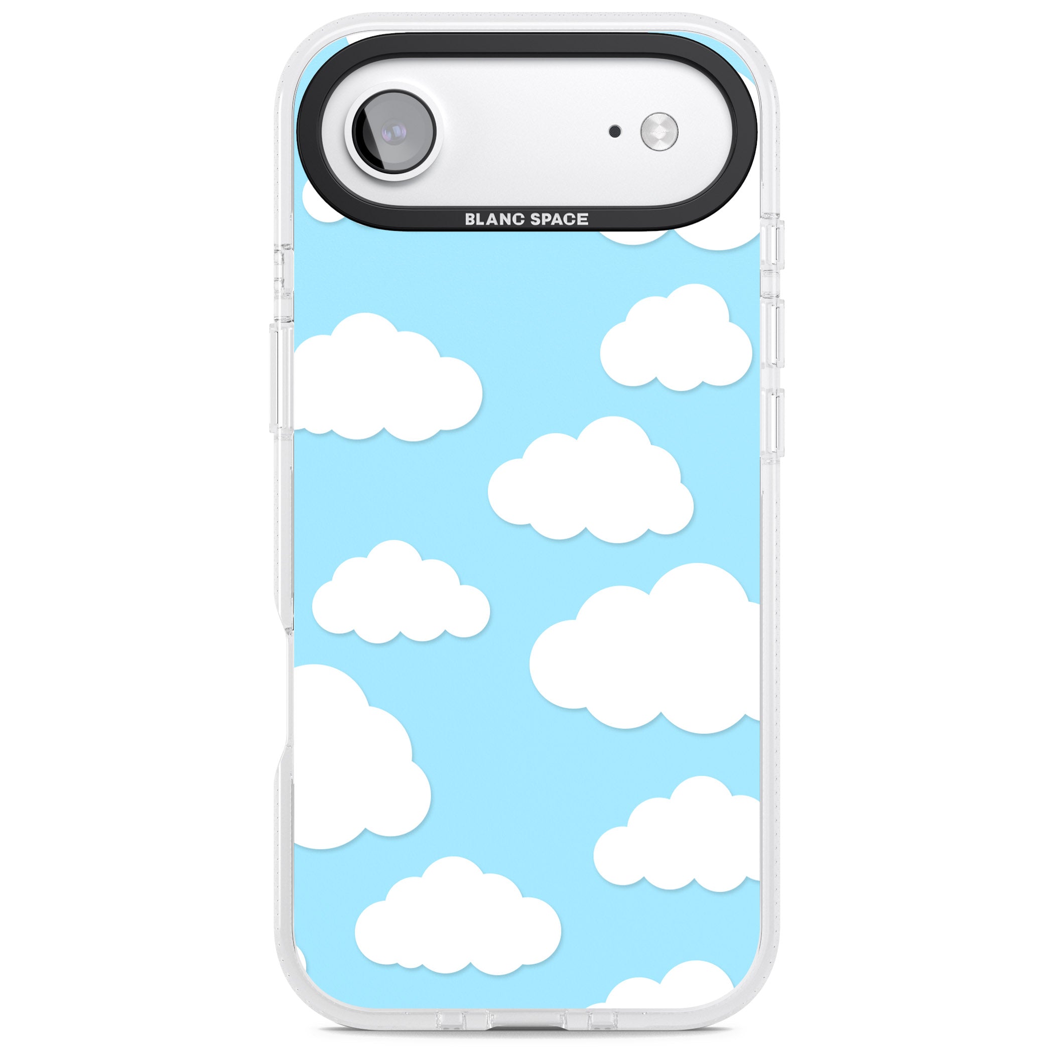Blue Sky & Clouds Pattern iPhone 17 Air Impact Air Clear Phone Case
