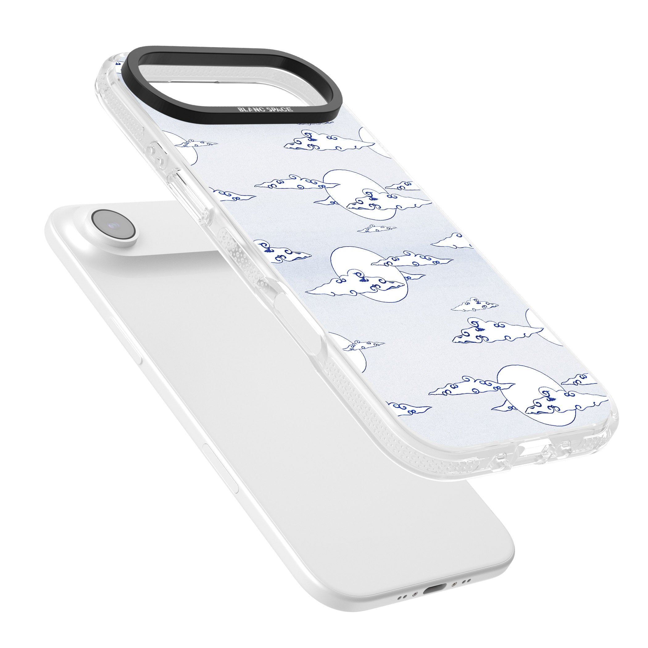 Moon & Clouds iPhone 17 Air Impact Air Clear Phone Case Colours
