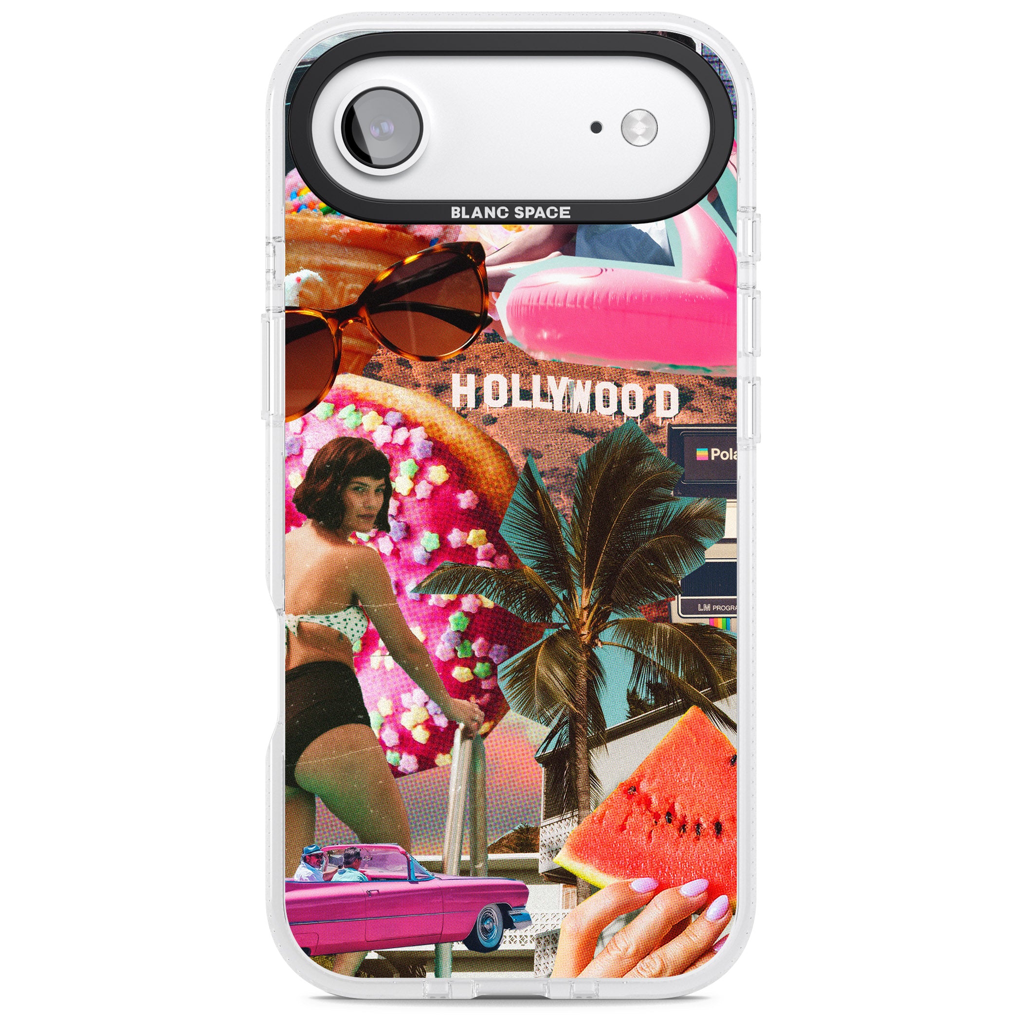 Hollywood Retro Collage iPhone 17 Air Impact Air Clear Phone Case