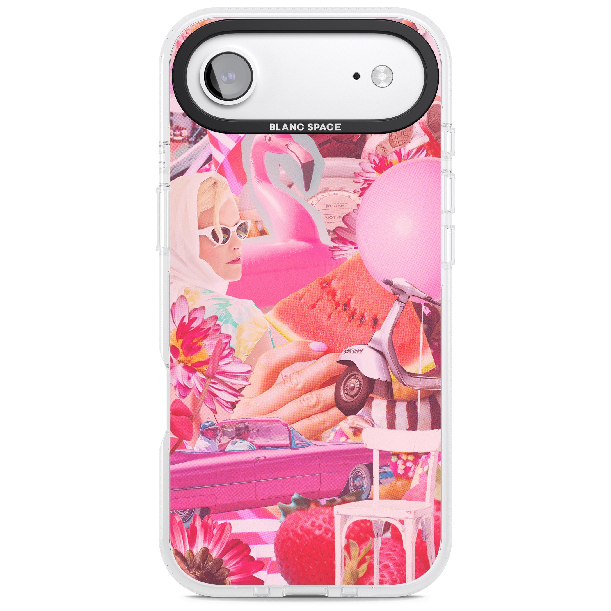 Retro Pink Glamour iPhone 17 Air Impact Air Clear Phone Case
