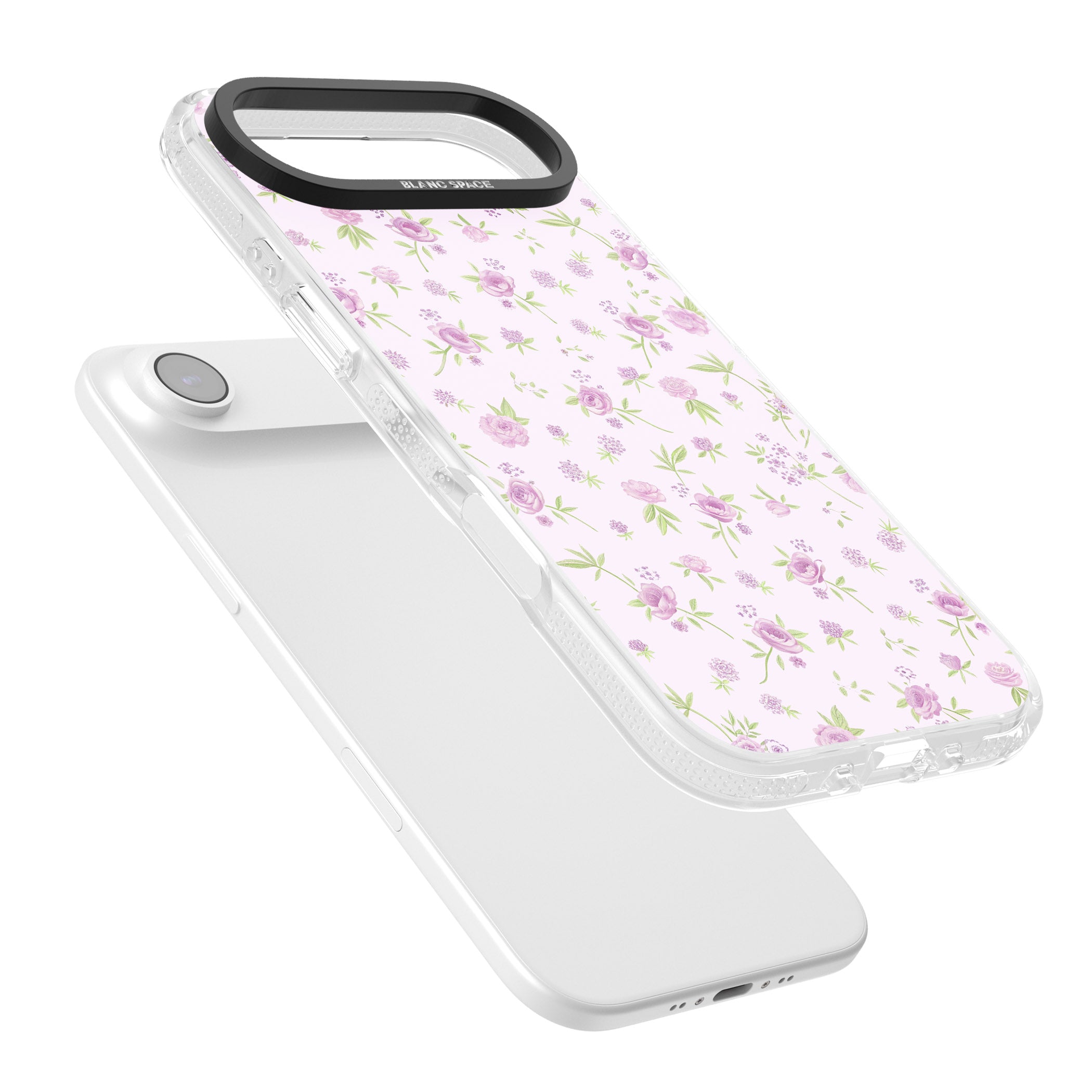 Pink Peonies iPhone 17 Air Impact Air Clear Phone Case Colours