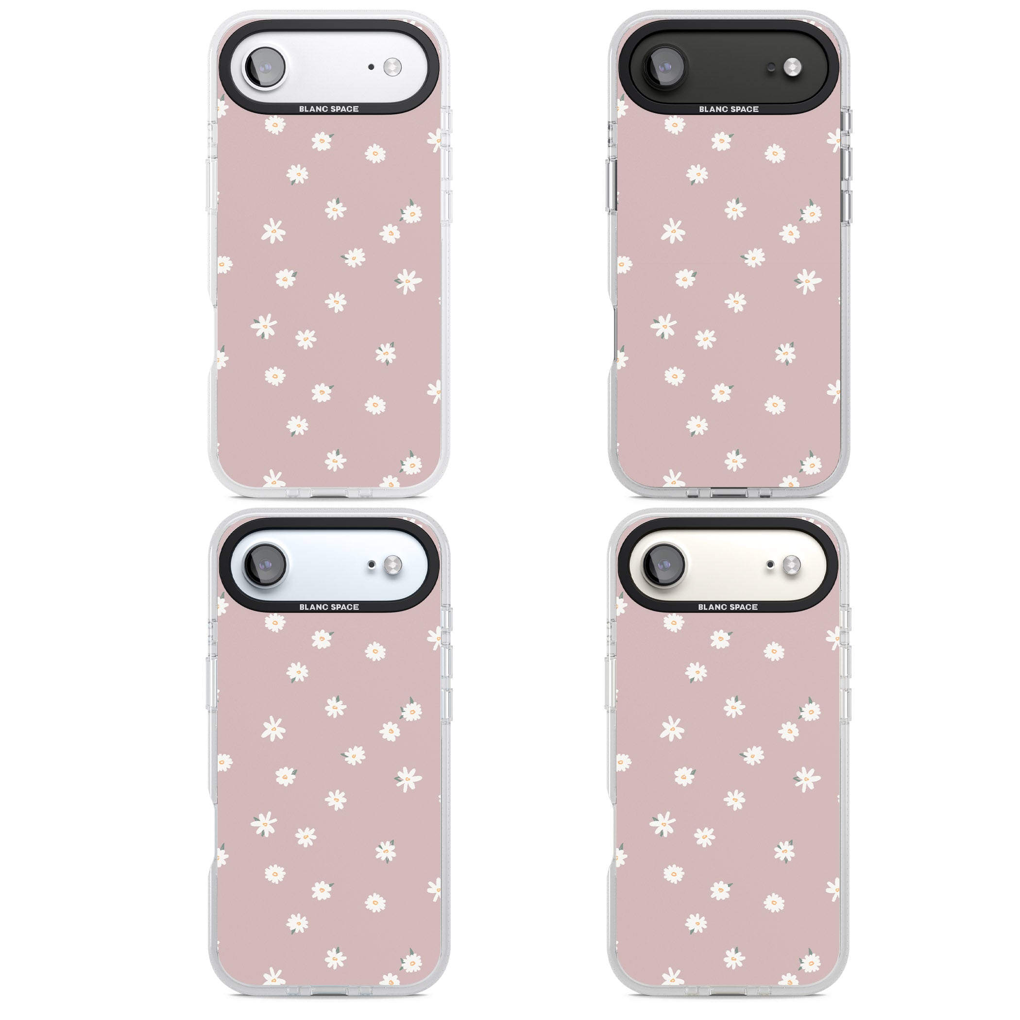 Dusty Pink Daisy iPhone 17 Air Impact Air Clear Phone Case APT Impact Protection