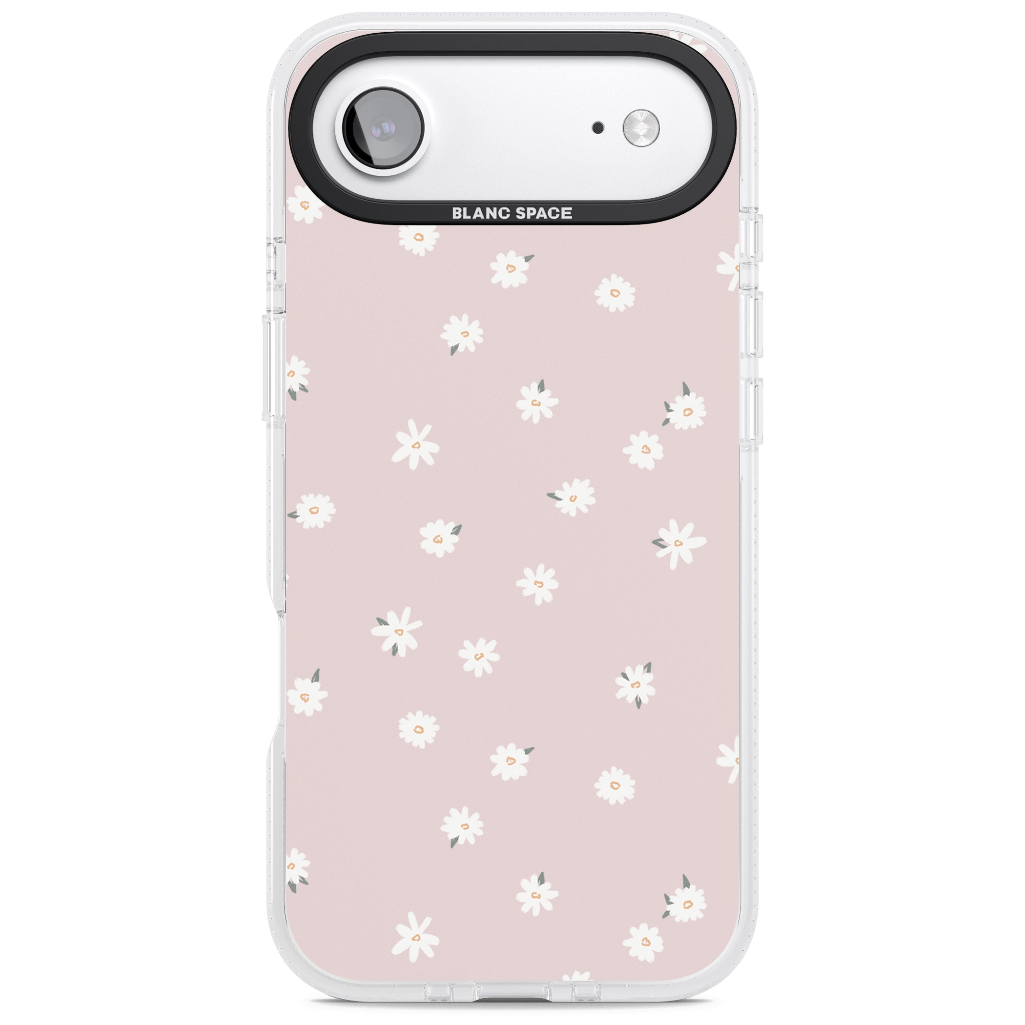 Painted Daises On Pink iPhone 17 Air Impact Air Clear Phone Case