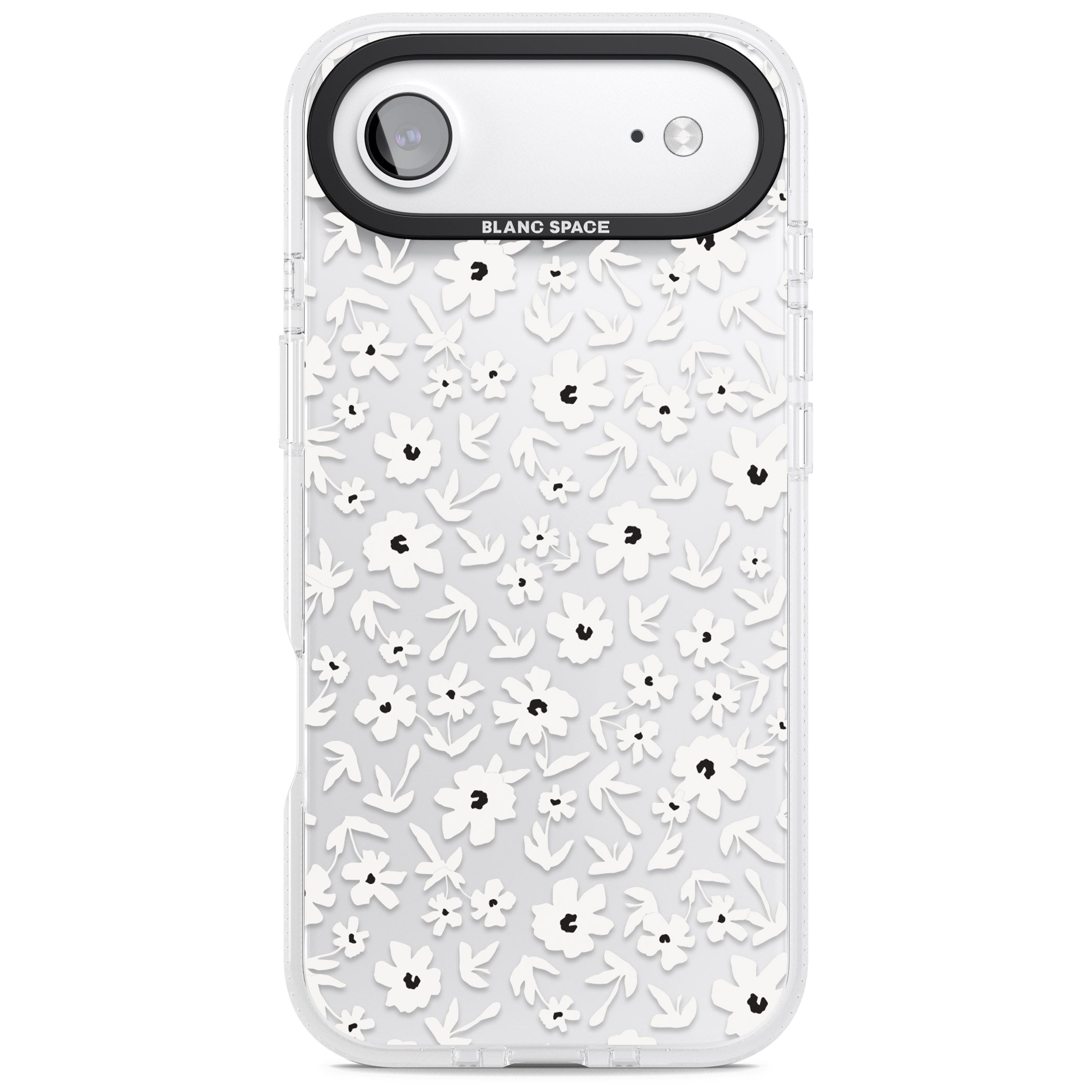 Monochrome Floral iPhone 17 Air Impact Air Clear Phone Case