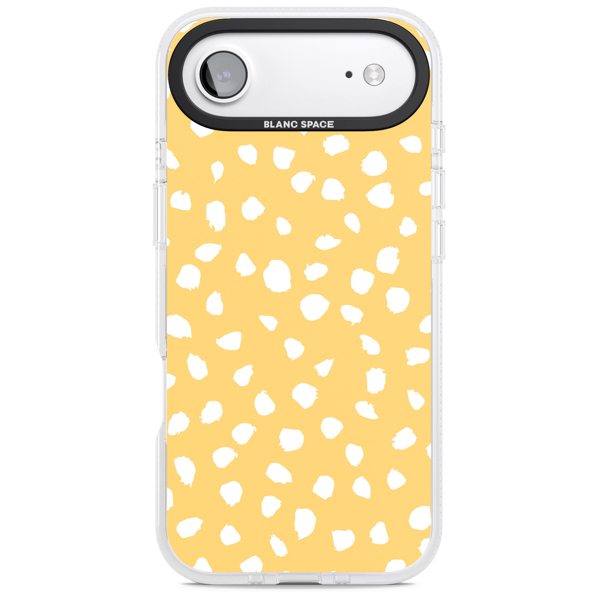 Yellow Dalmatian Dots iPhone 17 Air Impact Air Clear Phone Case