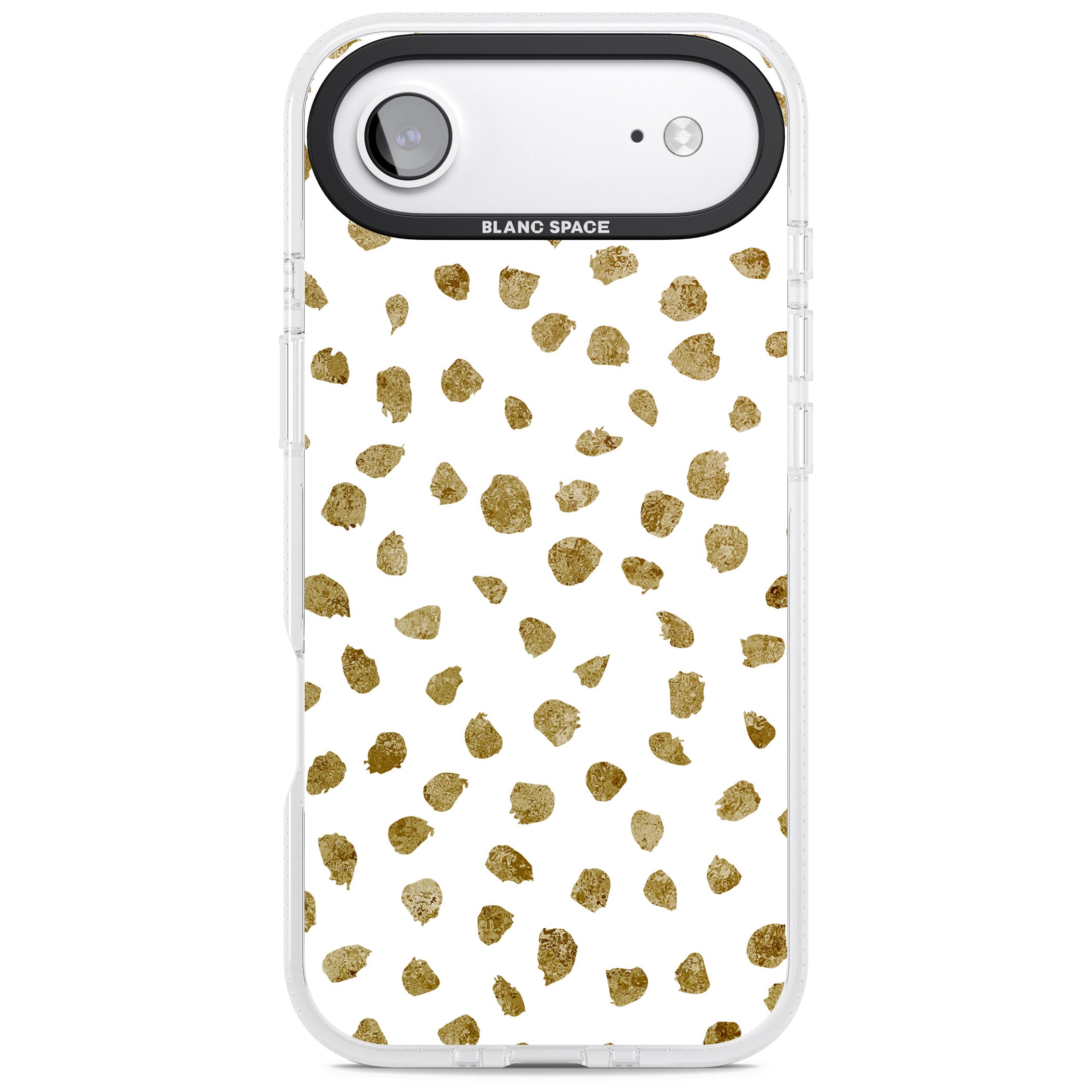Golden Speckle iPhone 17 Air Impact Air Clear Phone Case