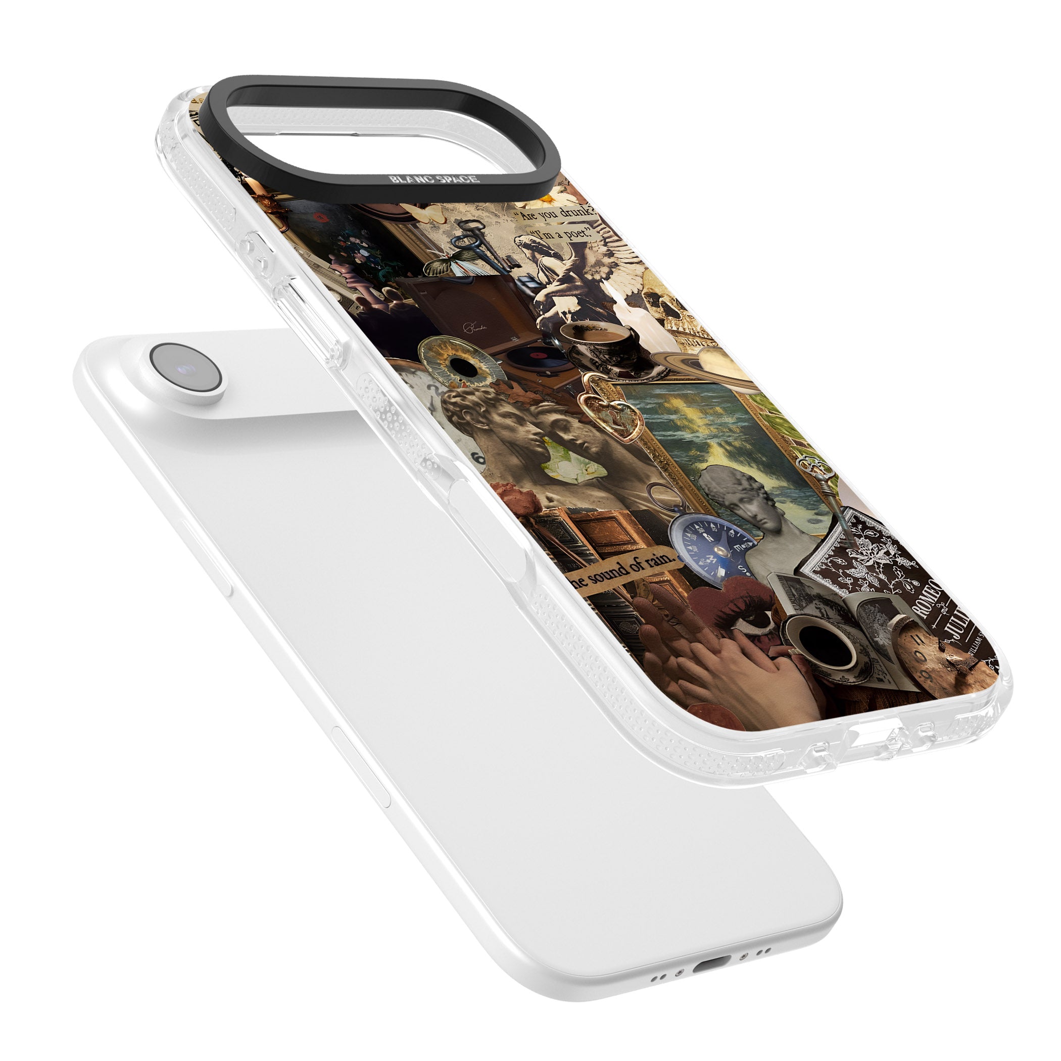 Vintage Academia Collage iPhone 17 Air Impact Air Clear Phone Case Colours