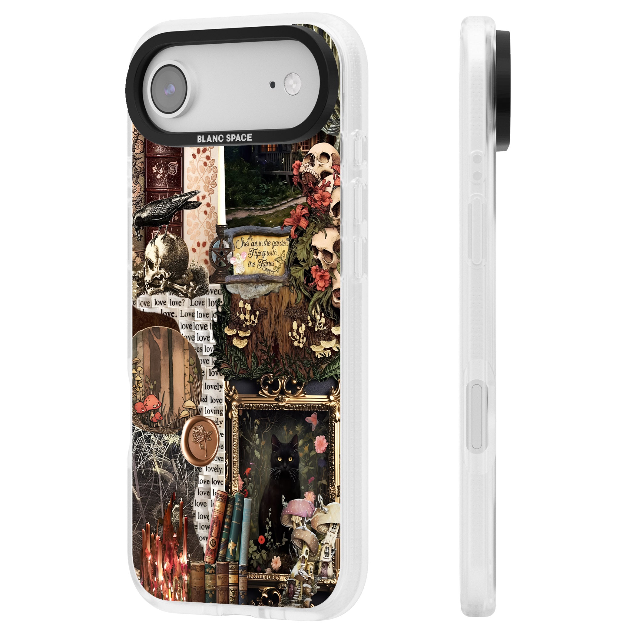 Academia Collage iPhone 17 Air Impact Air Clear Phone Case Side Profile