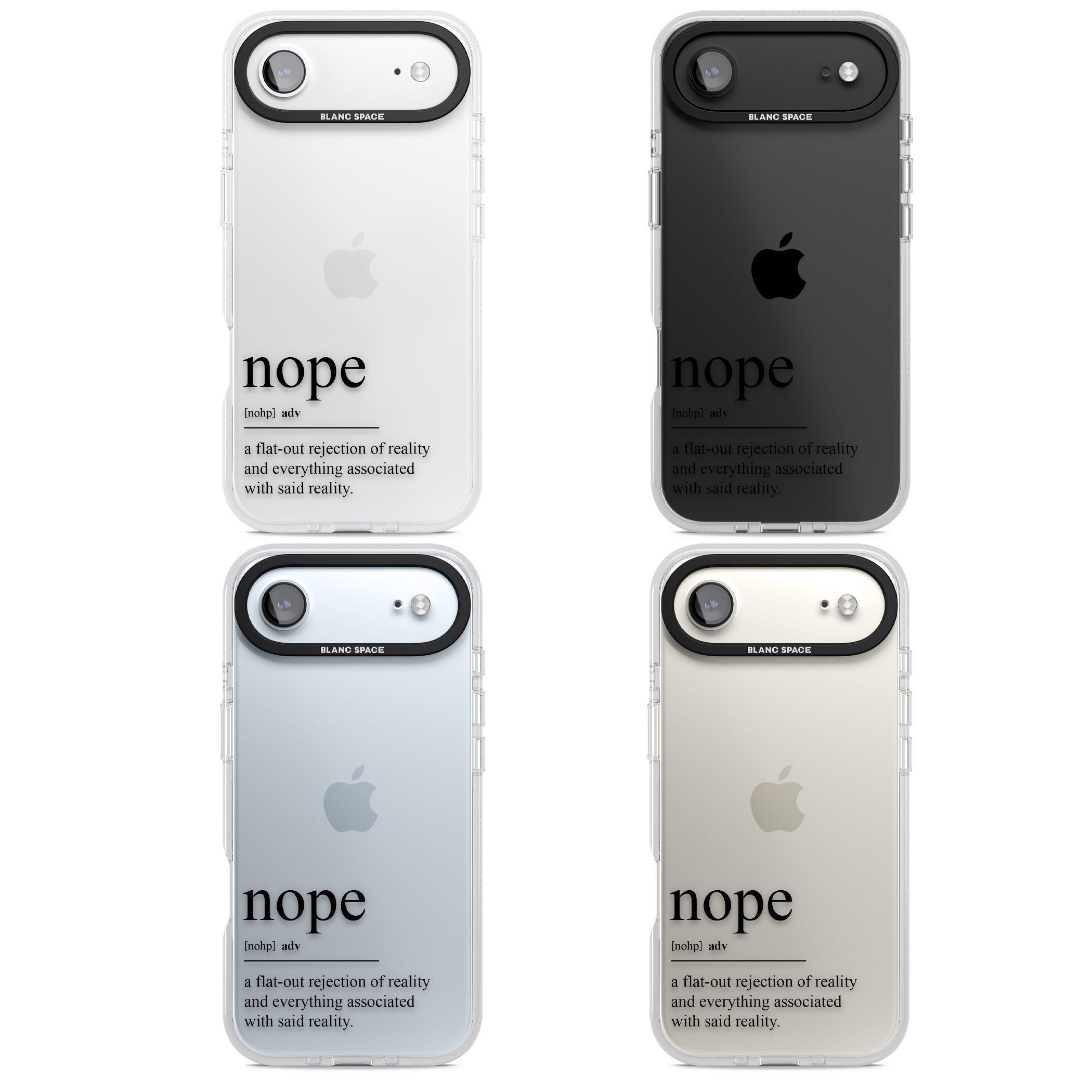 Nope iPhone 17 Air Impact Air Clear Phone Case APT Impact Protection
