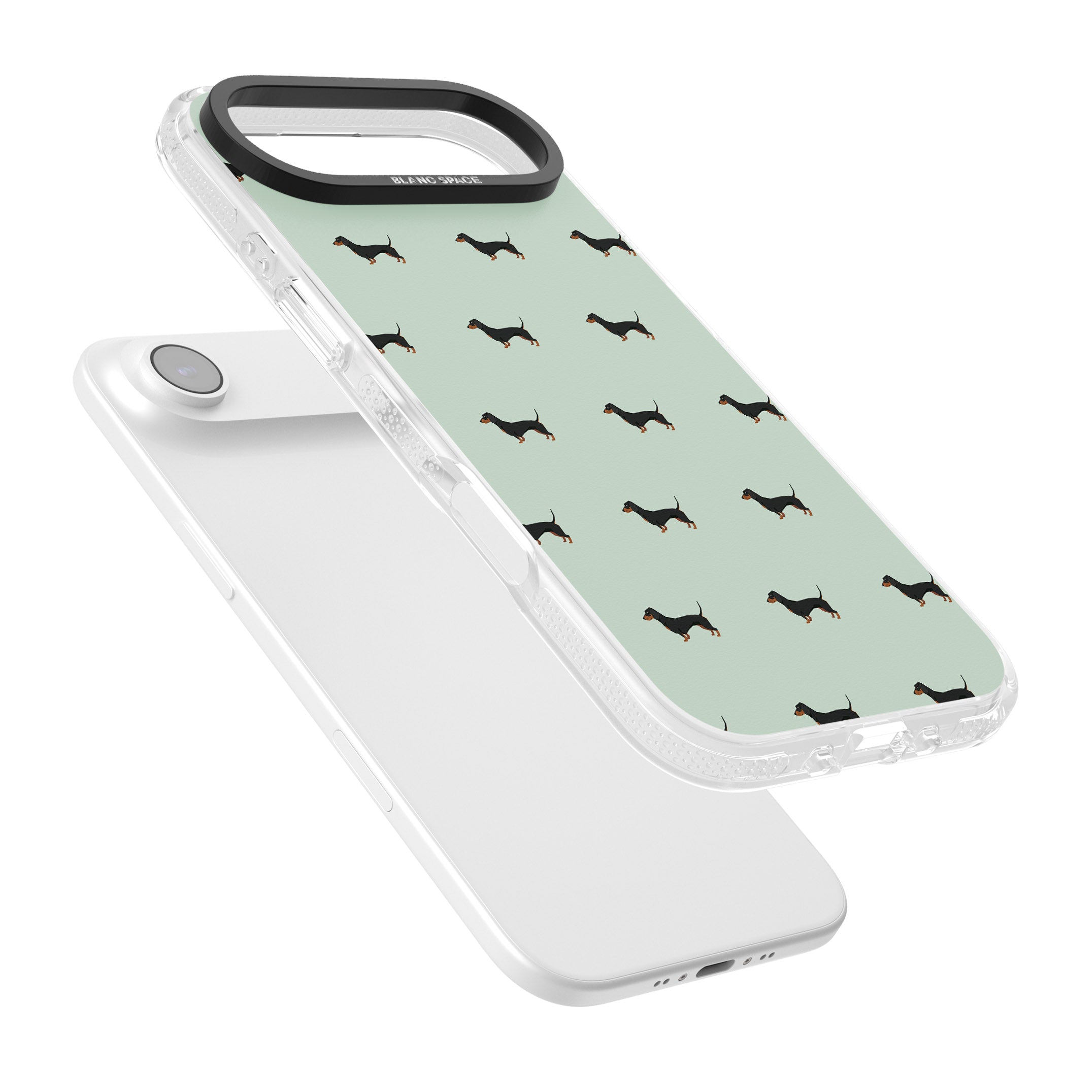 Dachshund Dog Pattern iPhone 17 Air Impact Air Clear Phone Case Colours