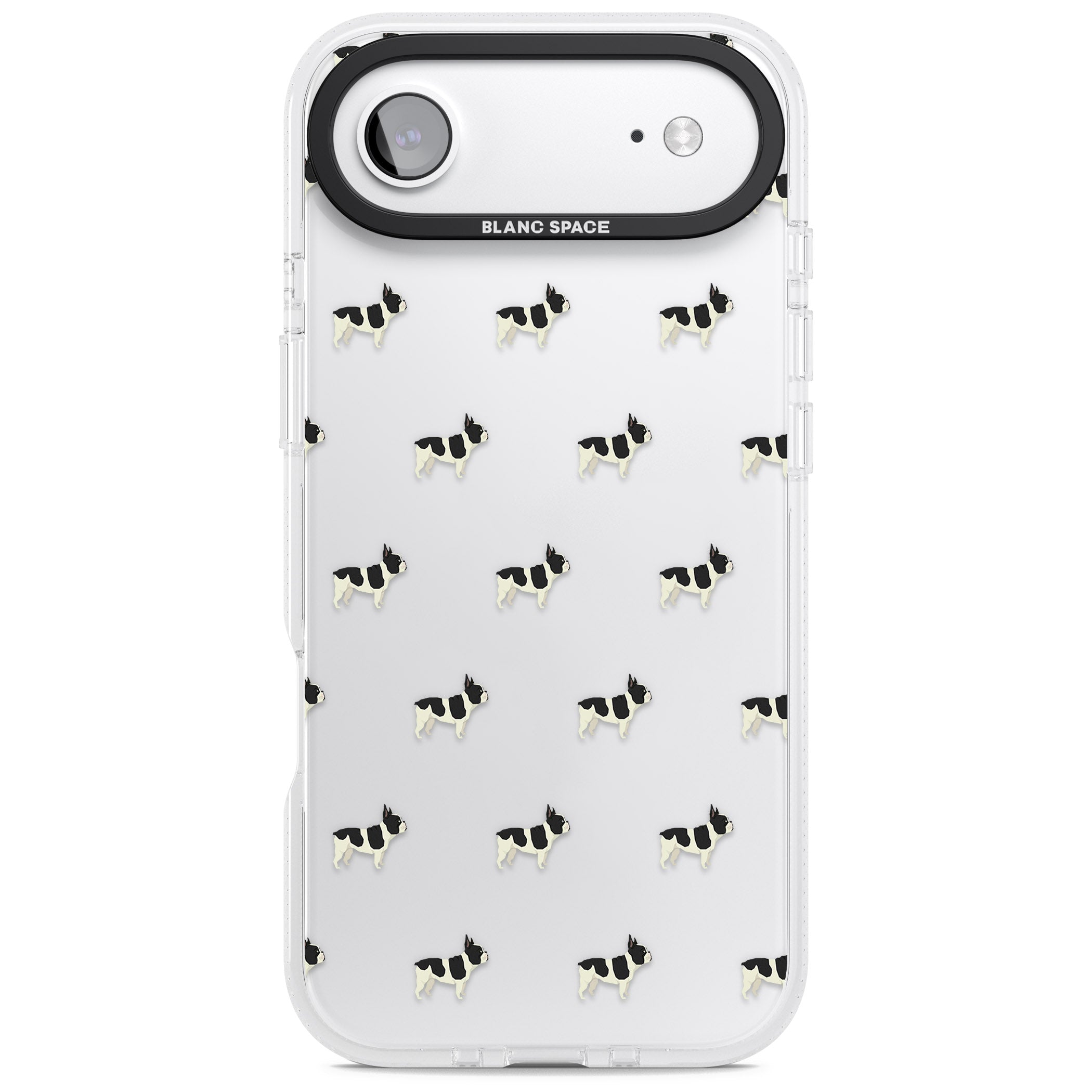 Frenchie Repeat Dog iPhone 17 Air Impact Air Clear Phone Case