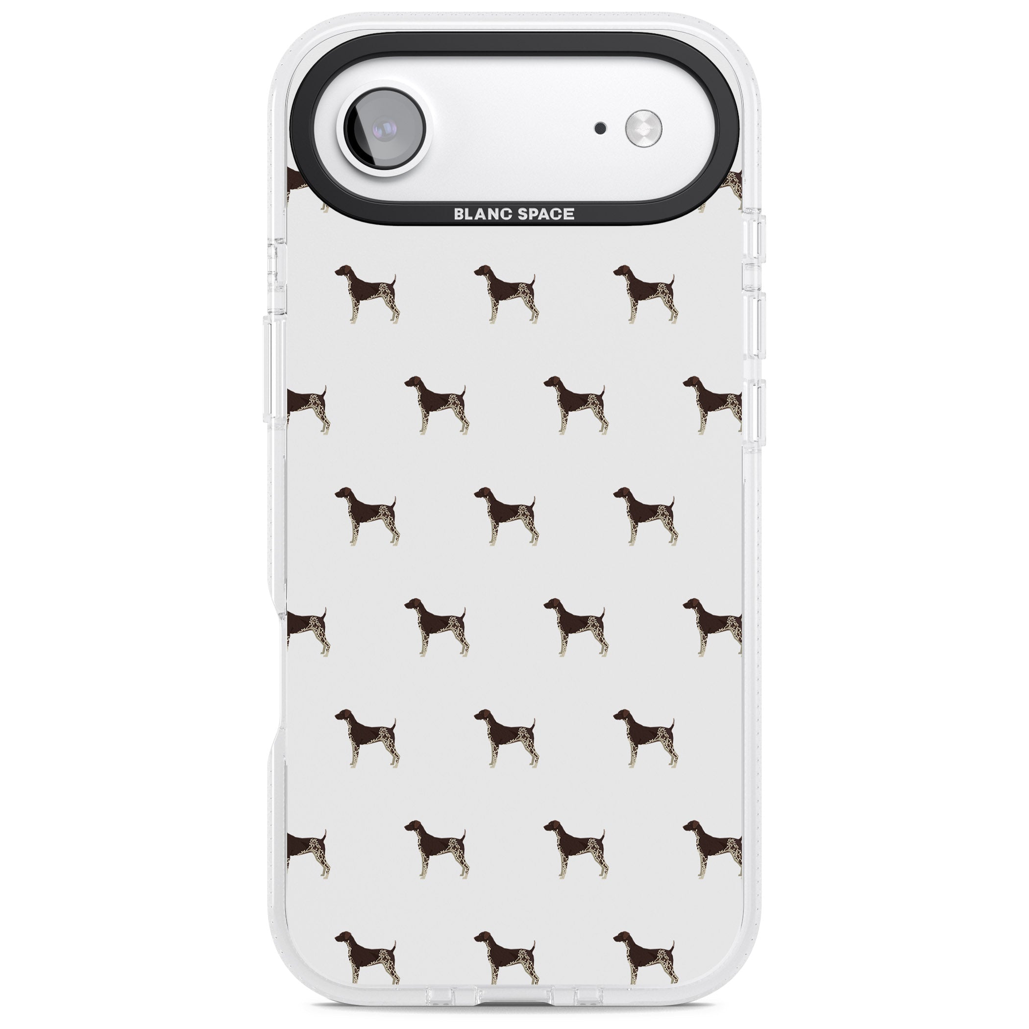 German Shorthaired Pointer Pattern iPhone 17 Air Impact Air Clear Phone Case
