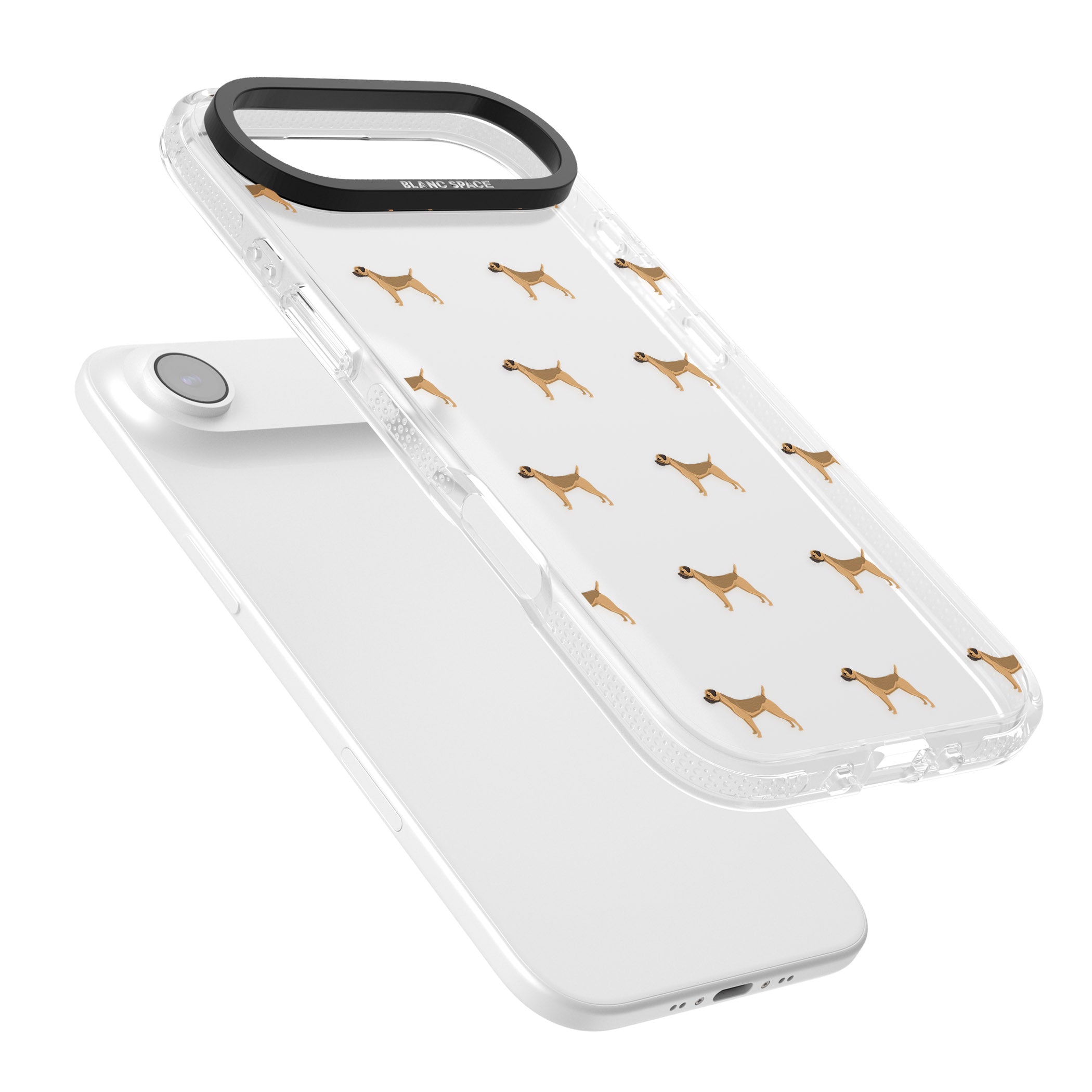 Border Terrier Dog Pattern iPhone 17 Air Impact Air Clear Phone Case Colours