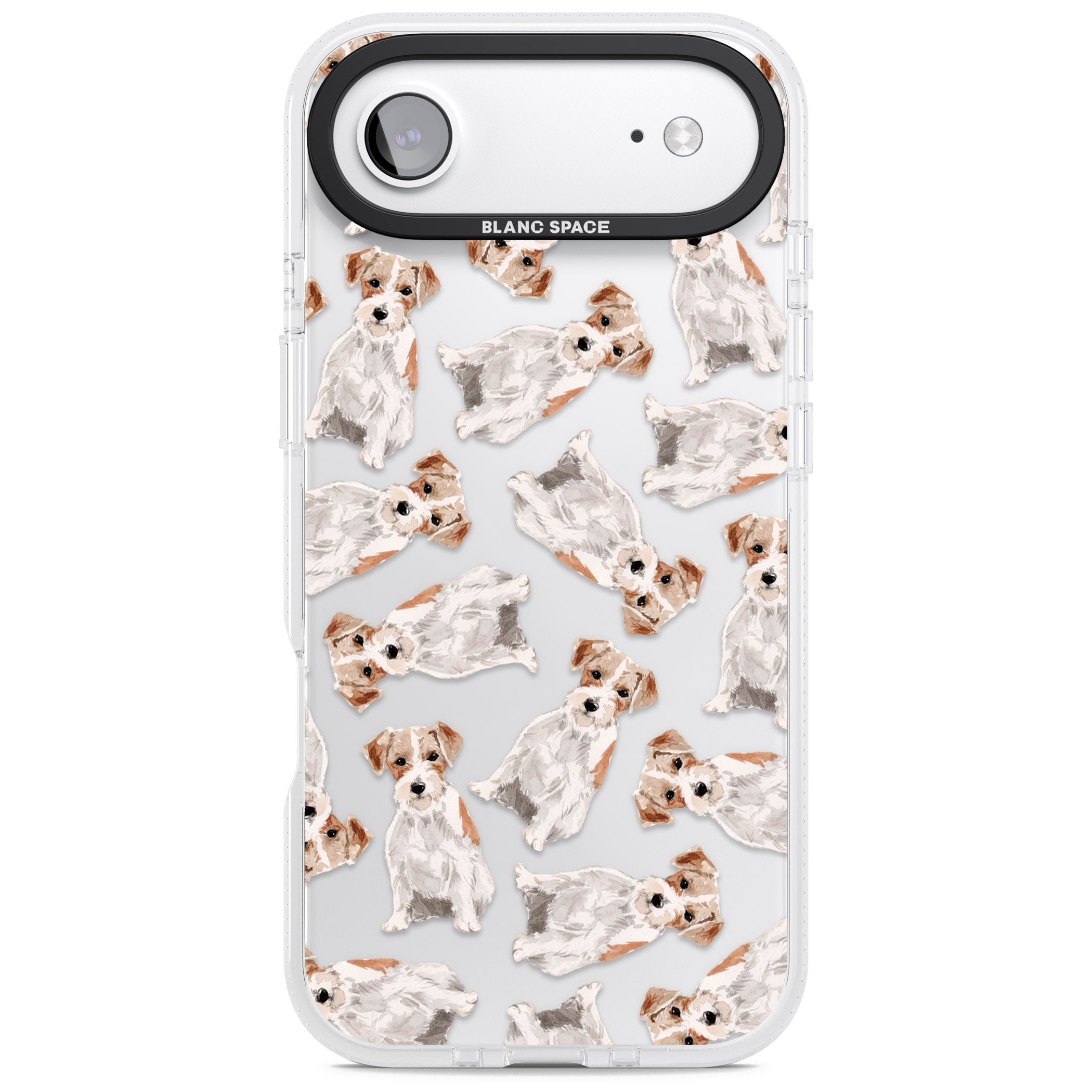 Whimsical Wirehaired Jack Russell iPhone 17 Air Impact Air Clear Phone Case