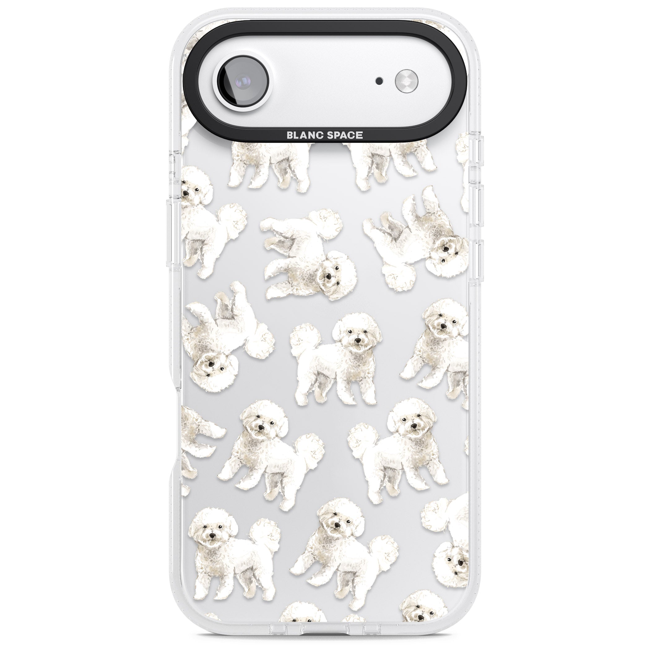 Bichon Frise Watercolor iPhone 17 Air Impact Air Clear Phone Case