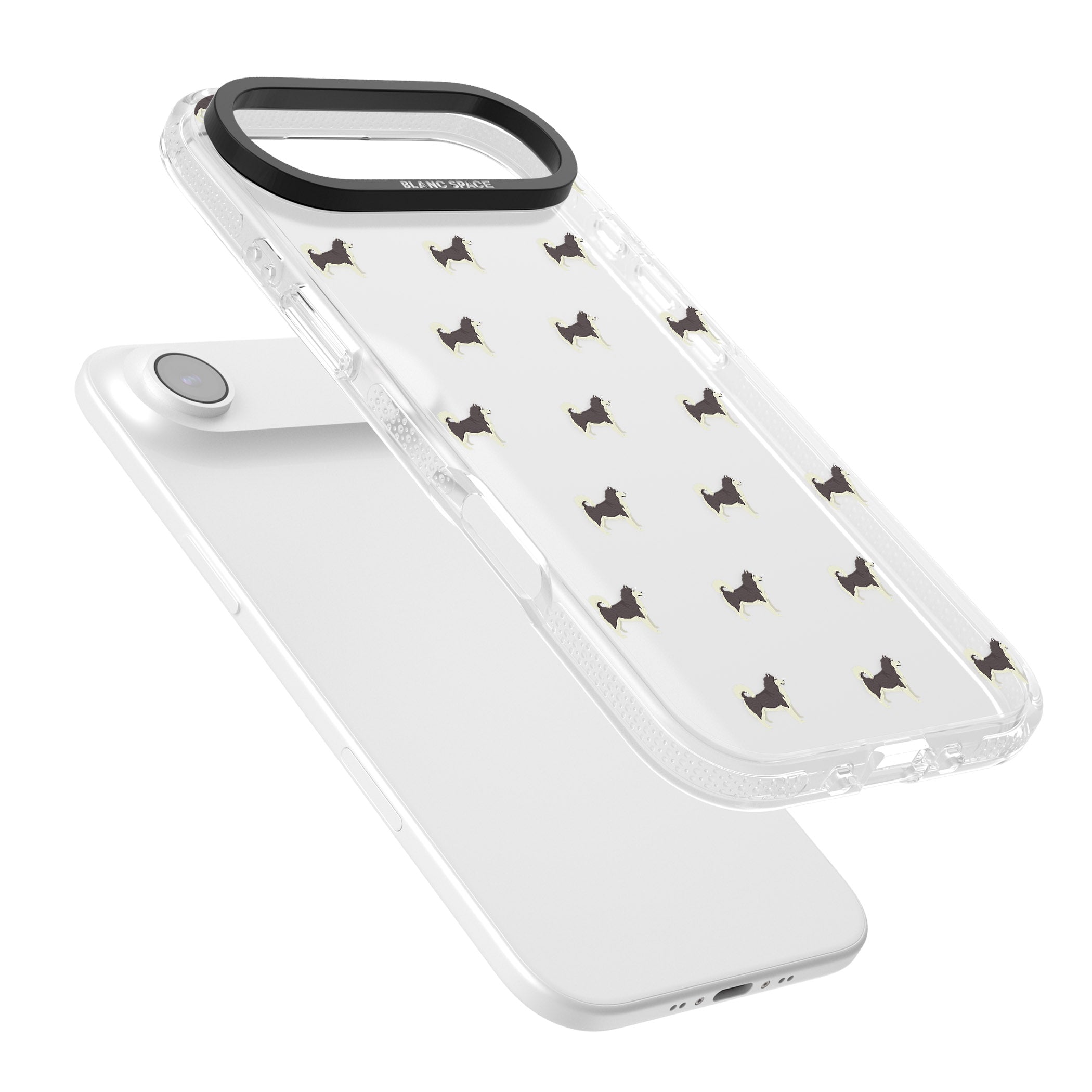 Alaskan Malamute Dog Pattern iPhone 17 Air Impact Air Clear Phone Case Colours