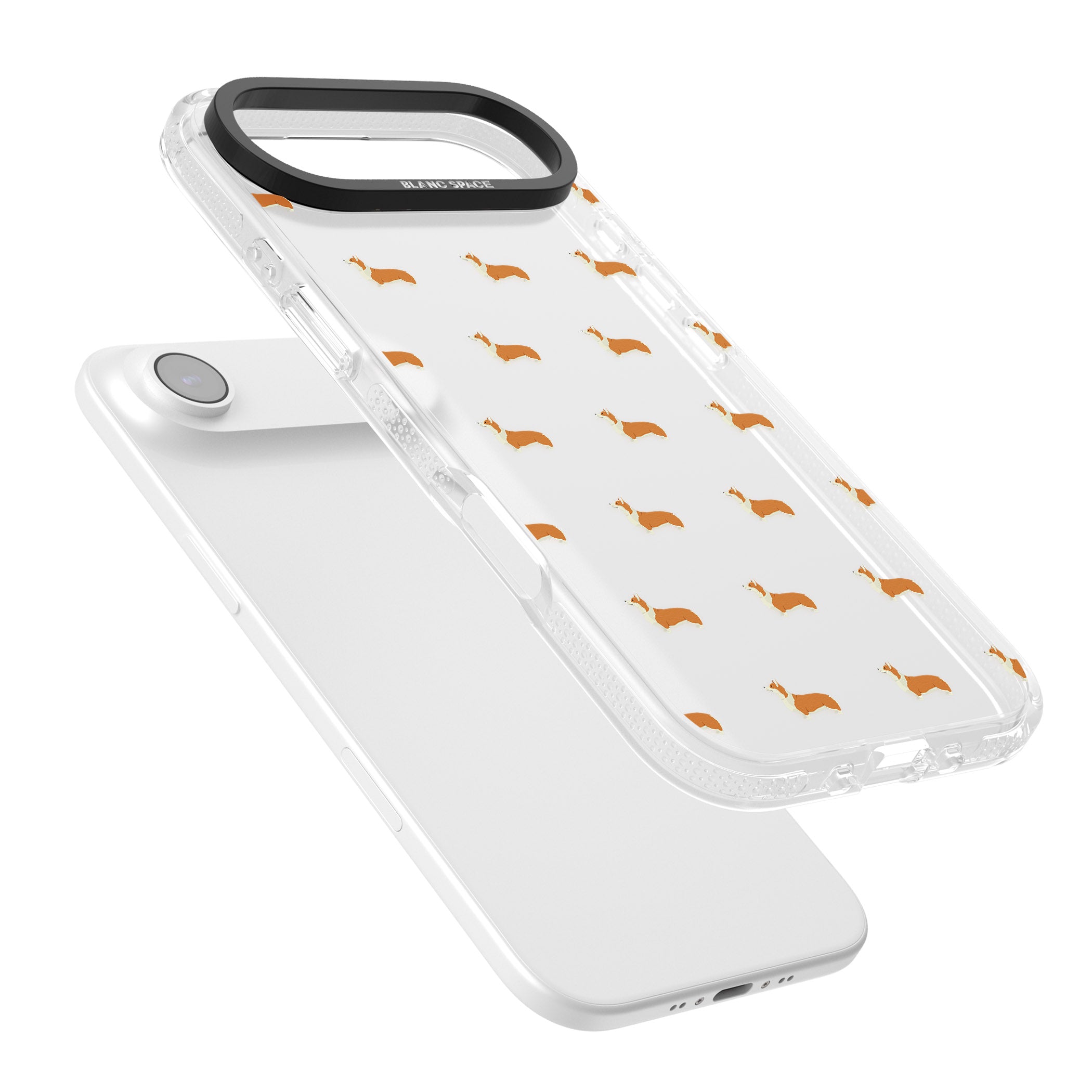 Pembroke Welsh Corgi Pattern iPhone 17 Air Impact Air Clear Phone Case Colours