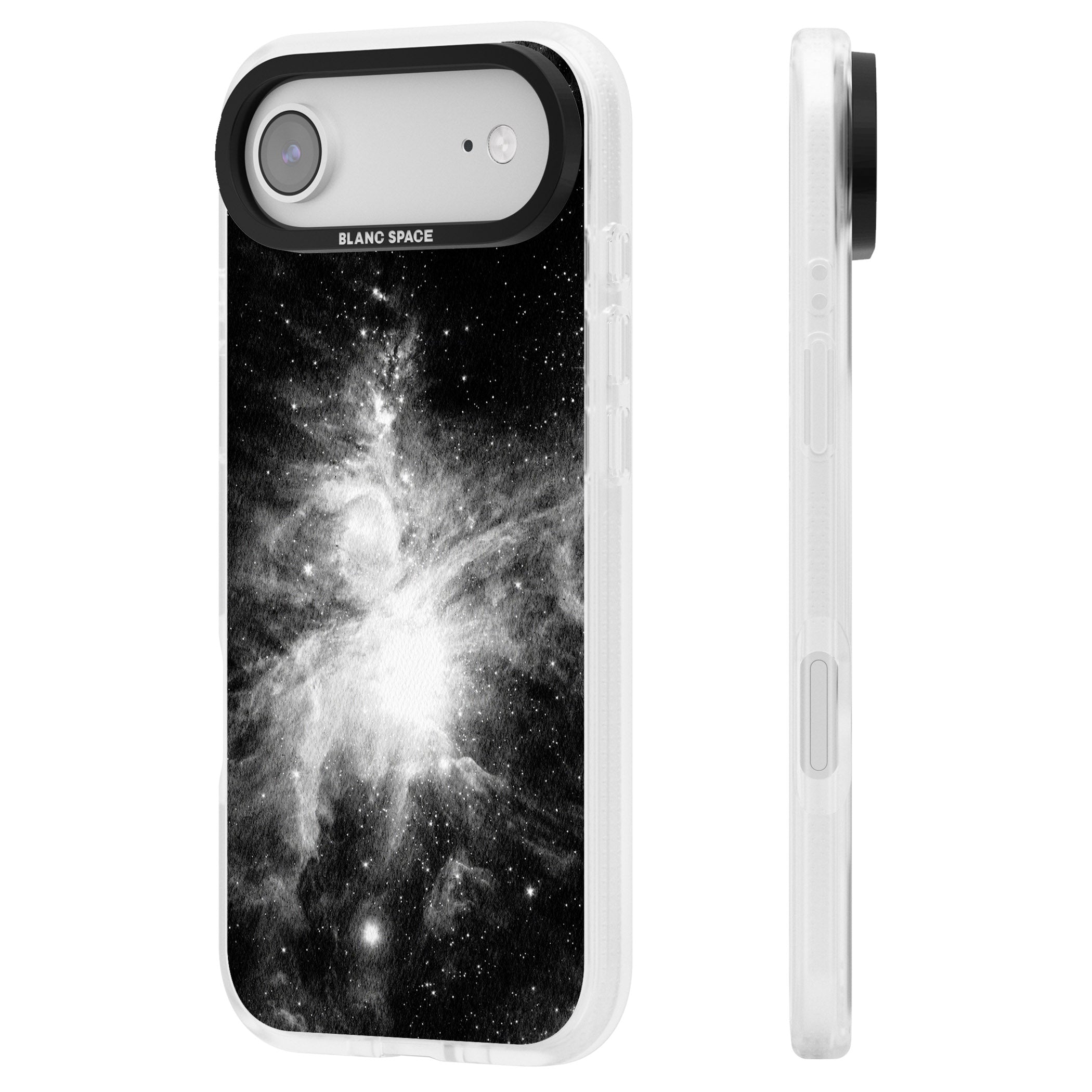 Galaxy Swirl iPhone 17 Air Impact Air Clear Phone Case Side Profile