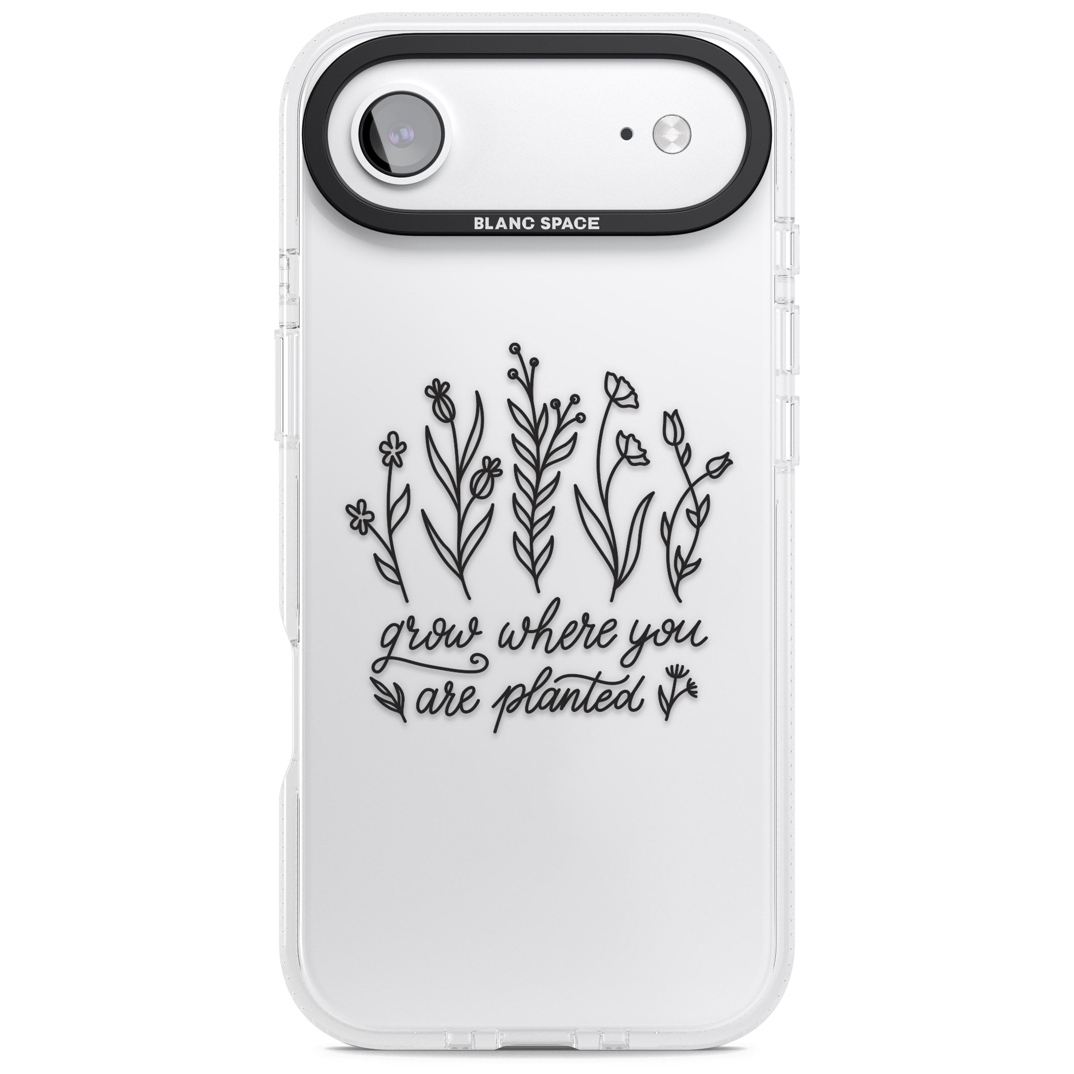 Grow Where You Are Planted iPhone 17 Air Impact Air Clear Phone Case