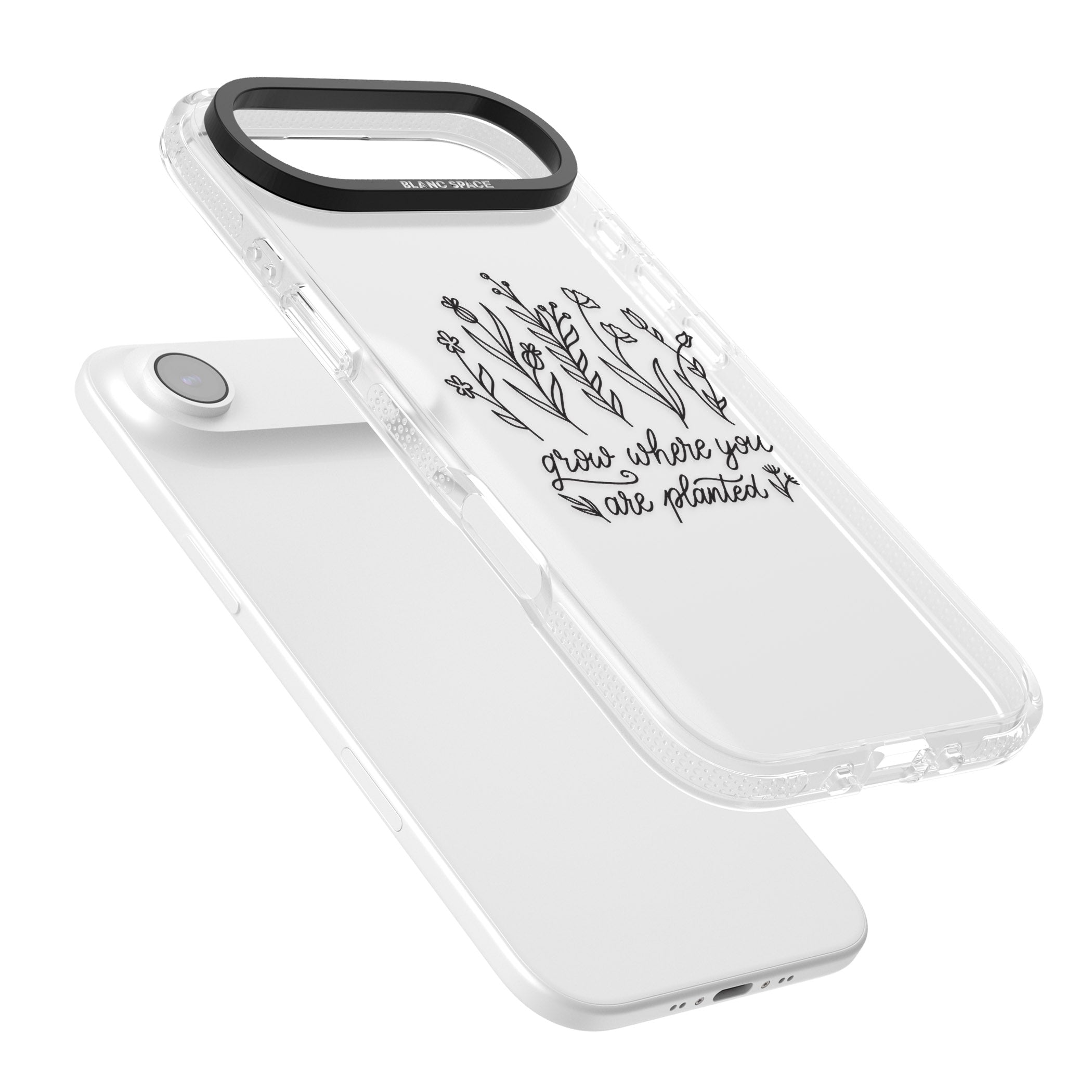 Grow Where You Are Planted iPhone 17 Air Impact Air Clear Phone Case Colours