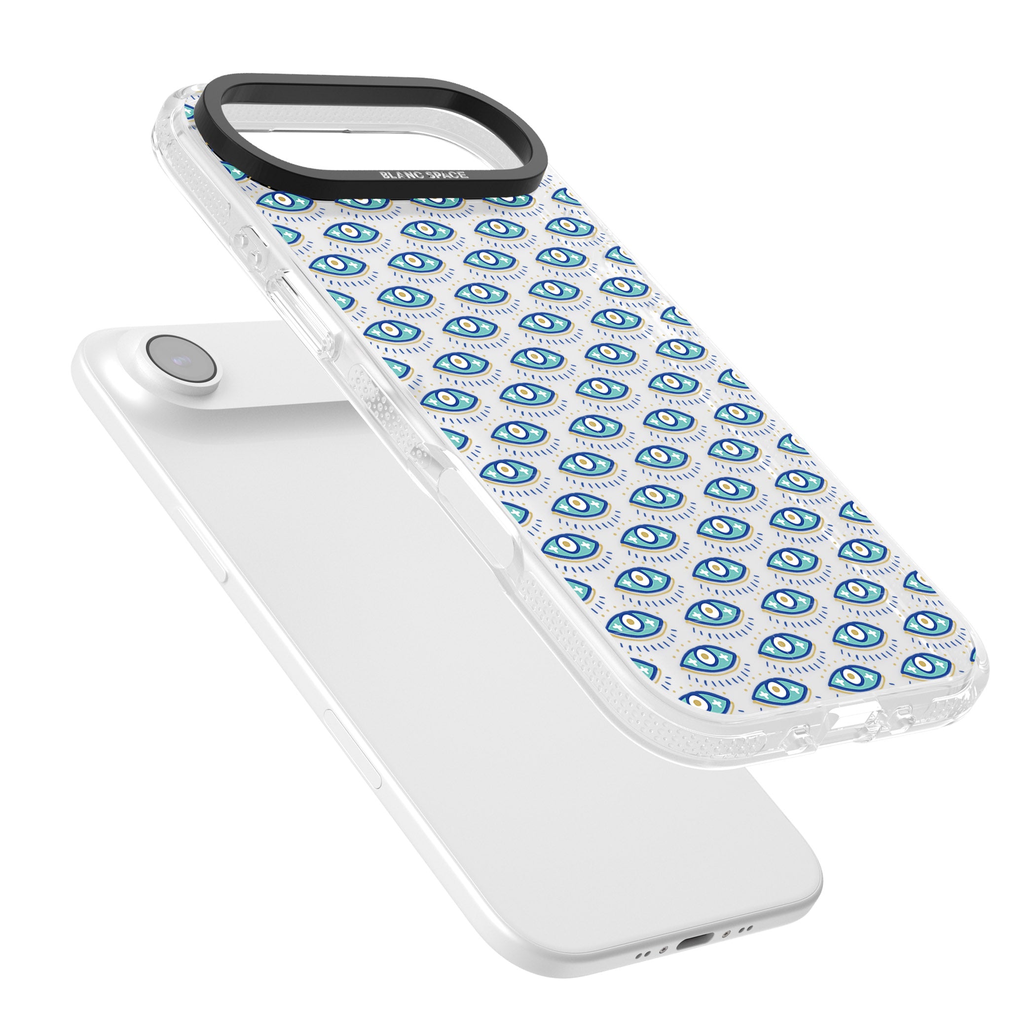 Psychedelic Eyes Pattern Color iPhone 17 Air Impact Air Clear Phone Case Colours