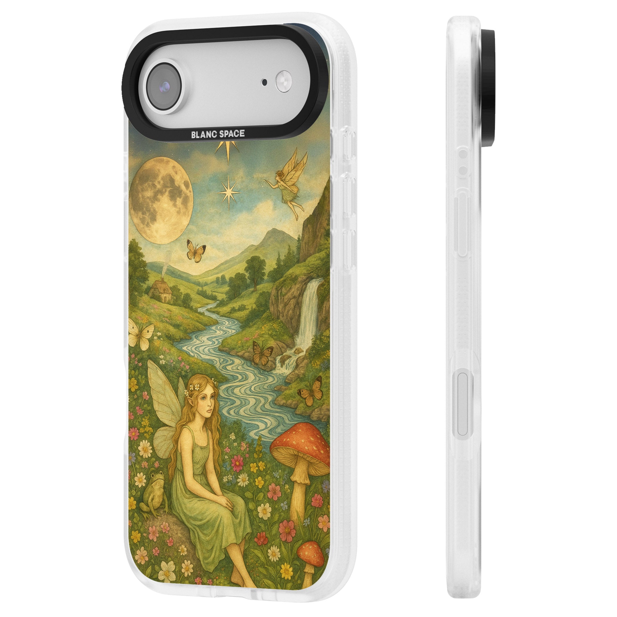 Nature Fairy iPhone 17 Air Impact Air Clear Phone Case Side Profile