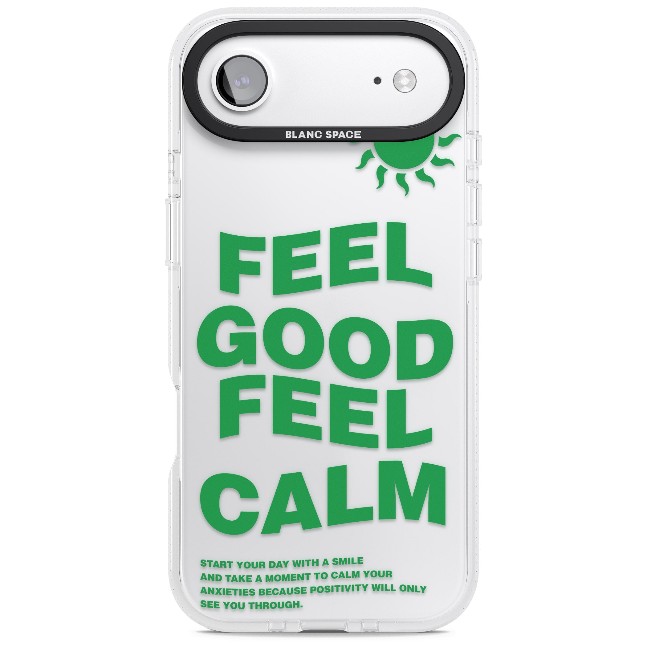 Feel Good Feel Calm (Green) iPhone 17 Air Impact Air Clear Phone Case