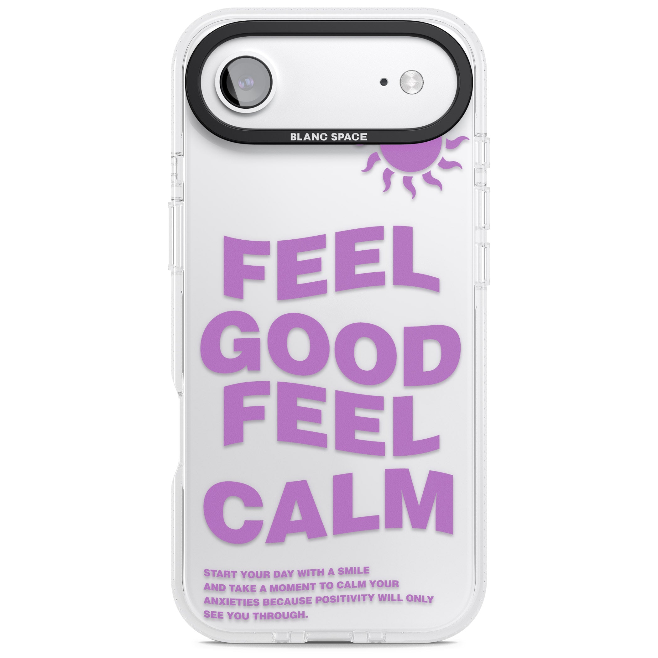 Feel Good Feel Calm (Purple) iPhone 17 Air Impact Air Clear Phone Case