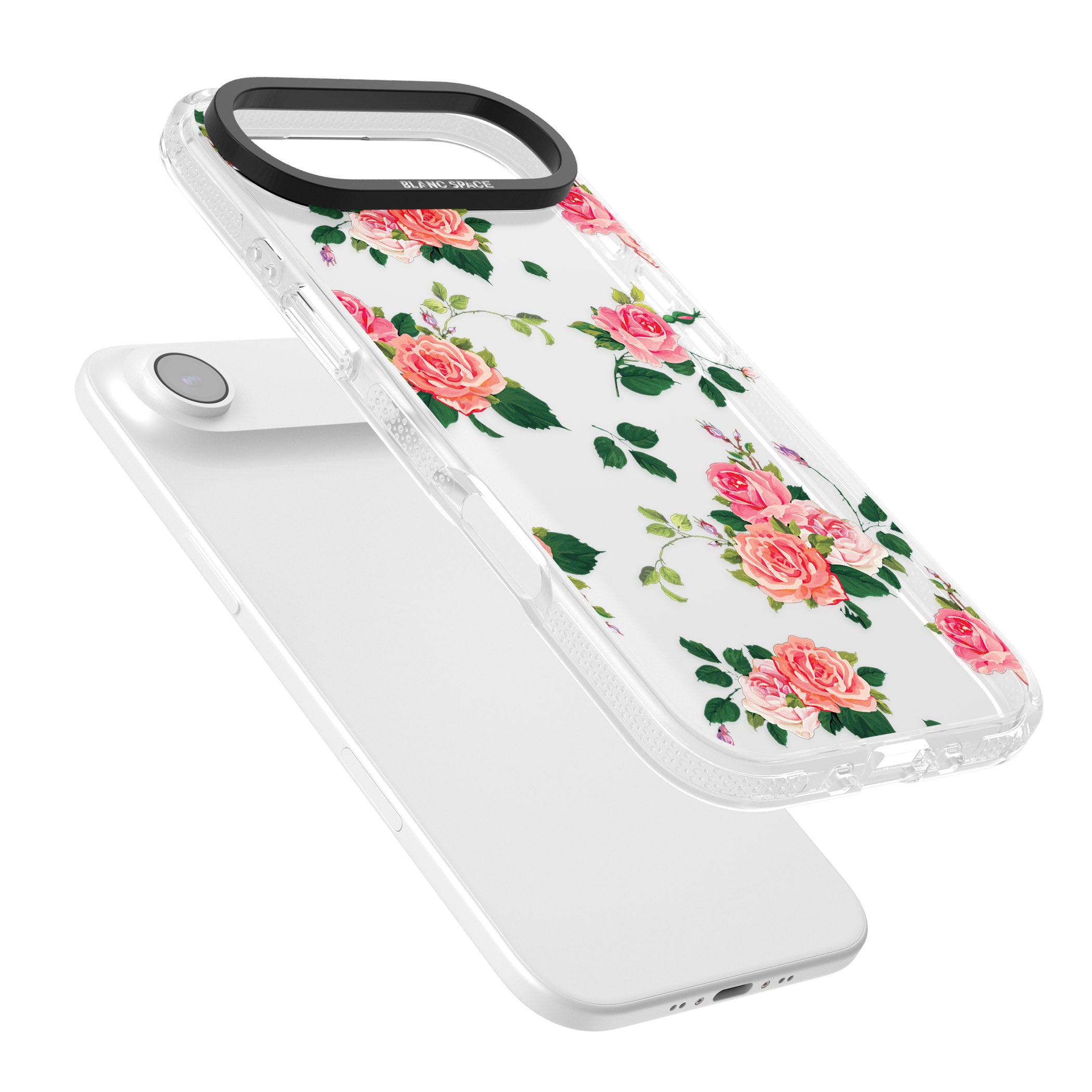 Pink Roses iPhone 17 Air Impact Air Clear Phone Case Colours