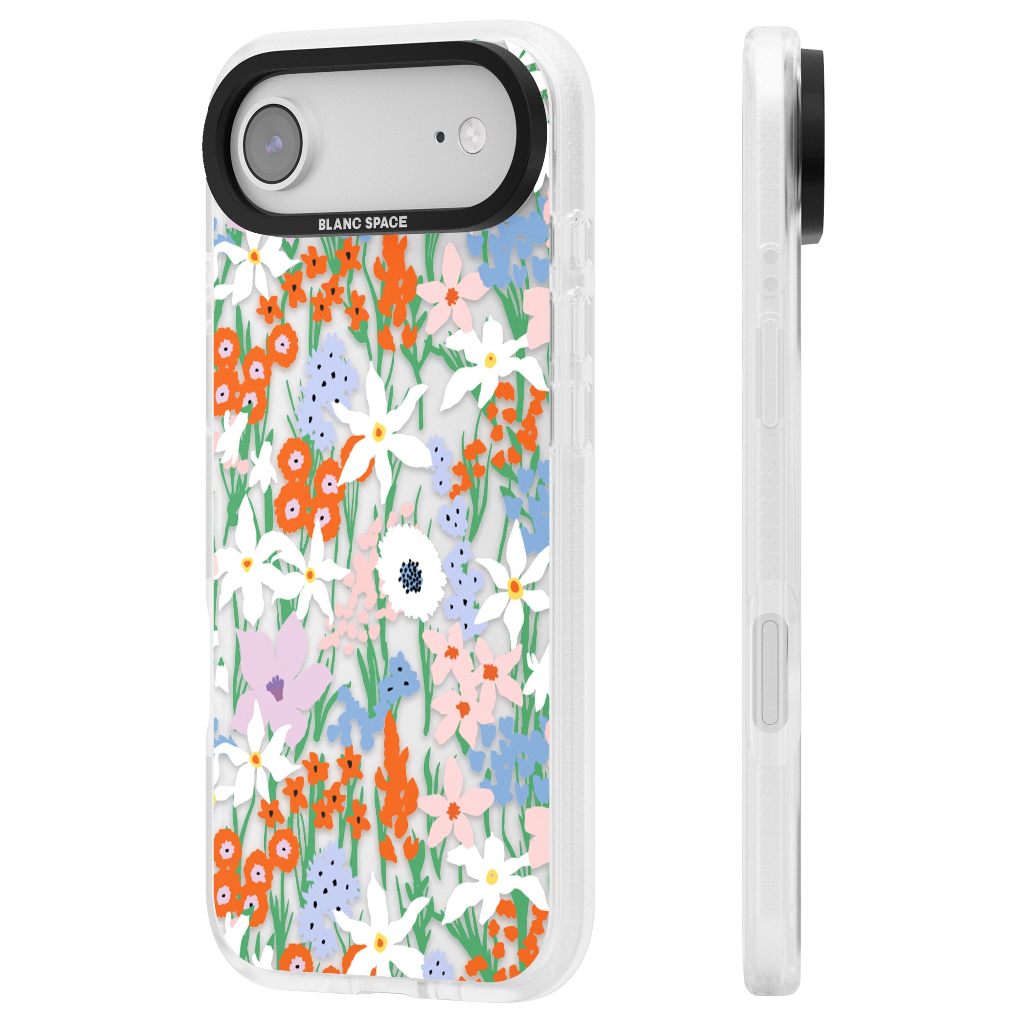Floral Bouquet: Vibrant Blooms iPhone 17 Air Impact Air Clear Phone Case Side Profile